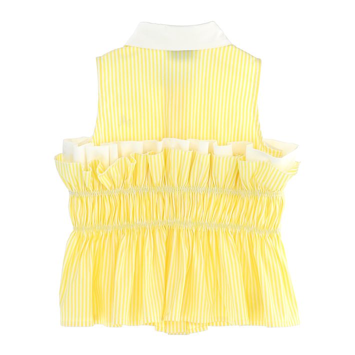 Two-tone cotton top