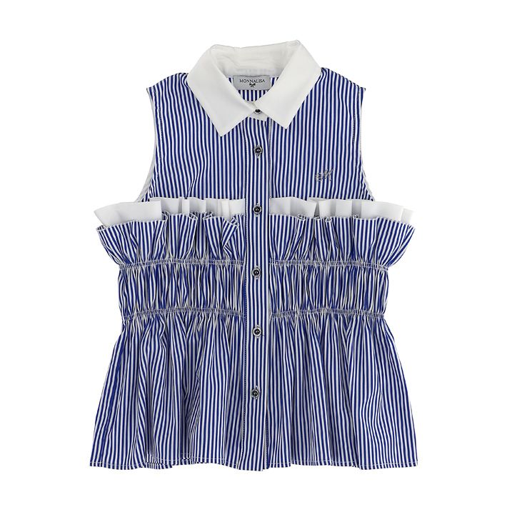 Two-tone cotton top