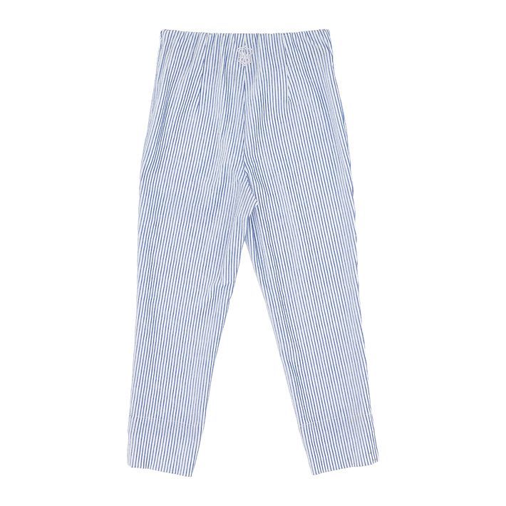 Striped stretch trousers