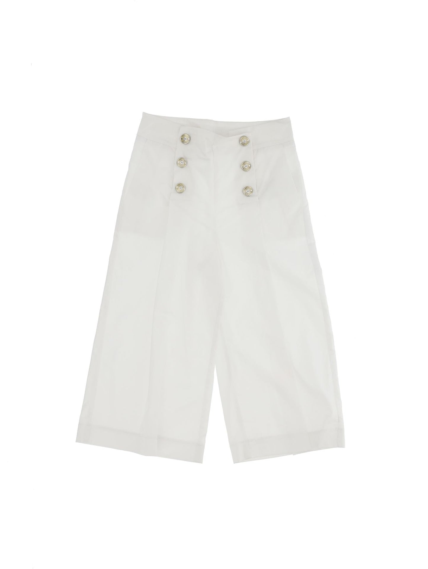 Navy poplin trousers