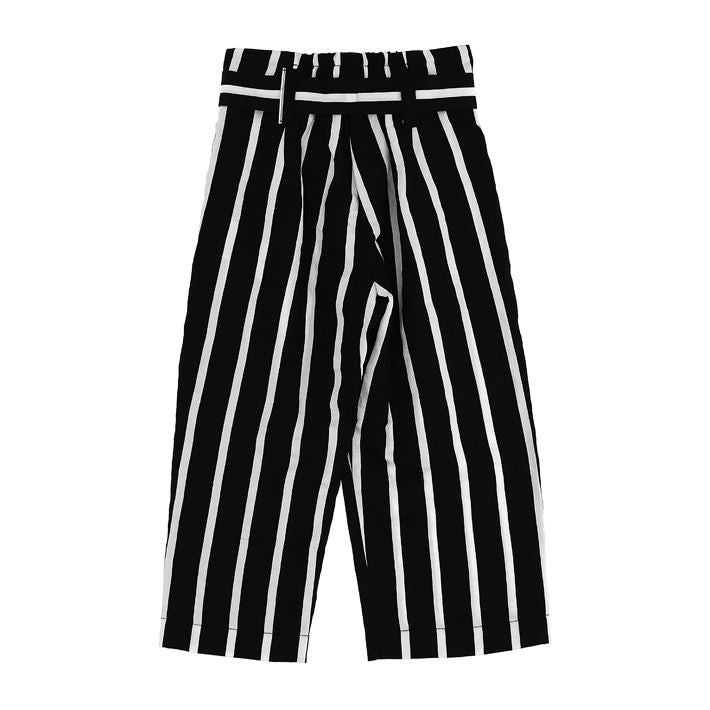 Striped viscose trousers