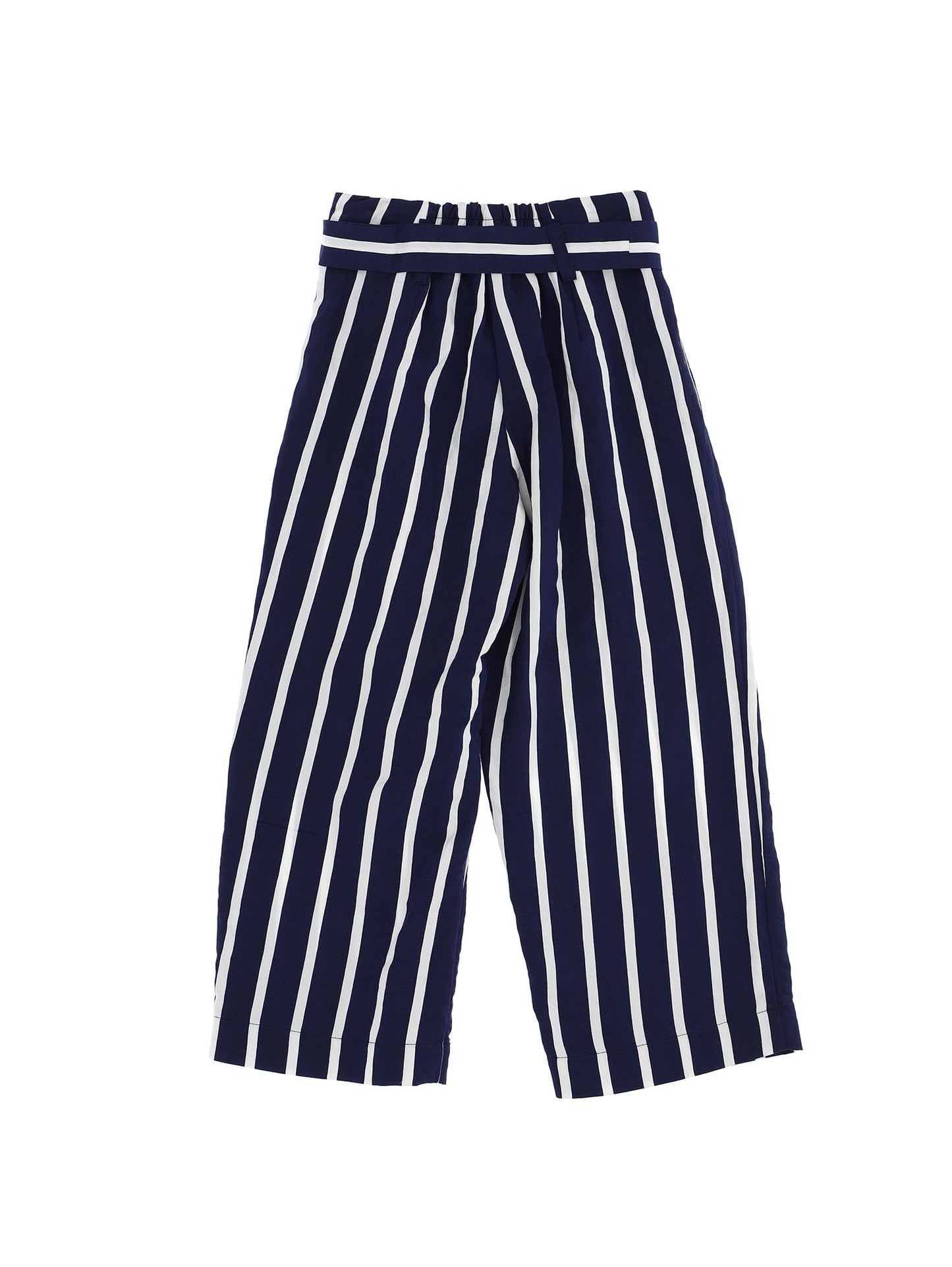 Striped viscose trousers