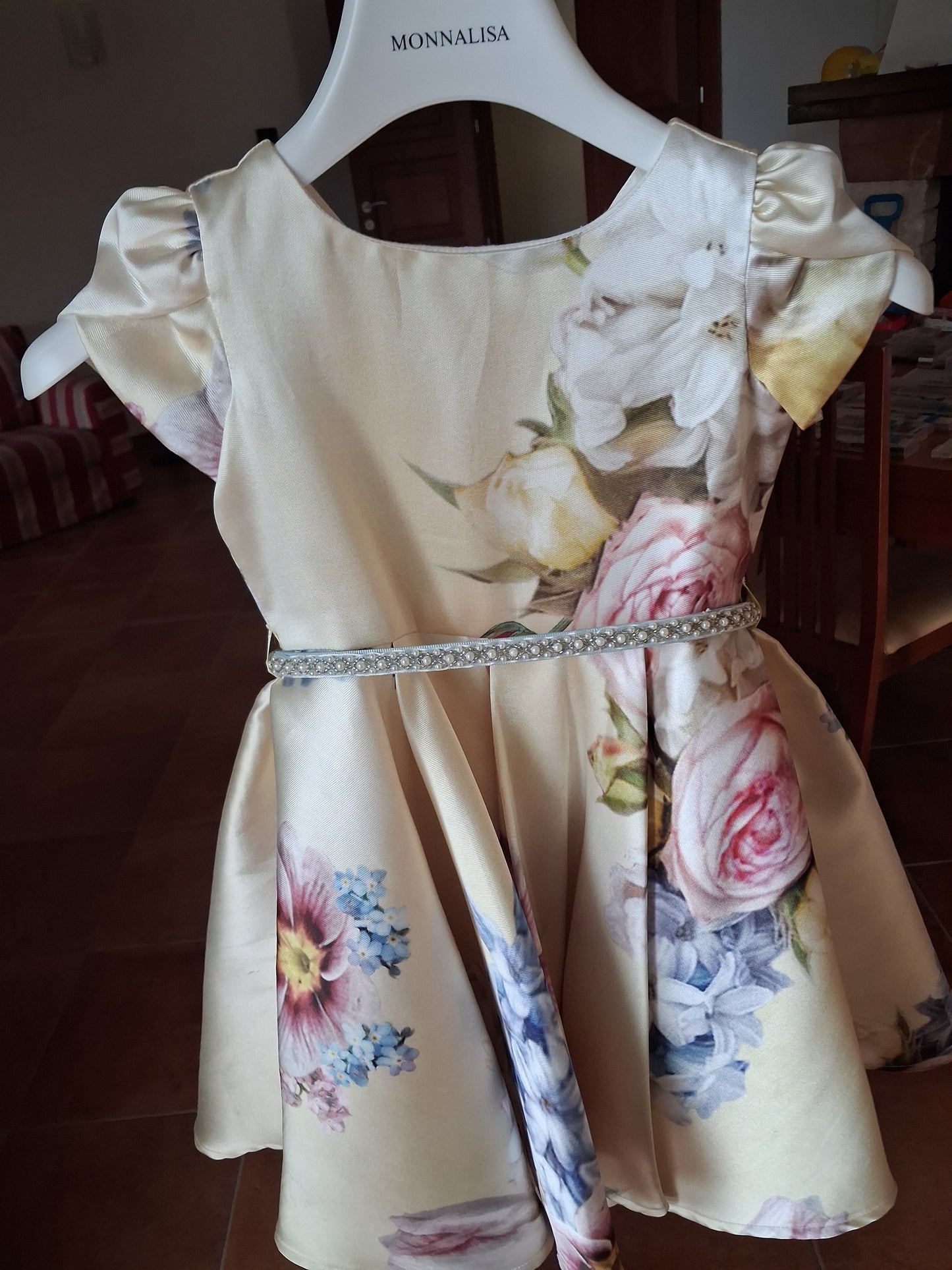 Floral mikado dress