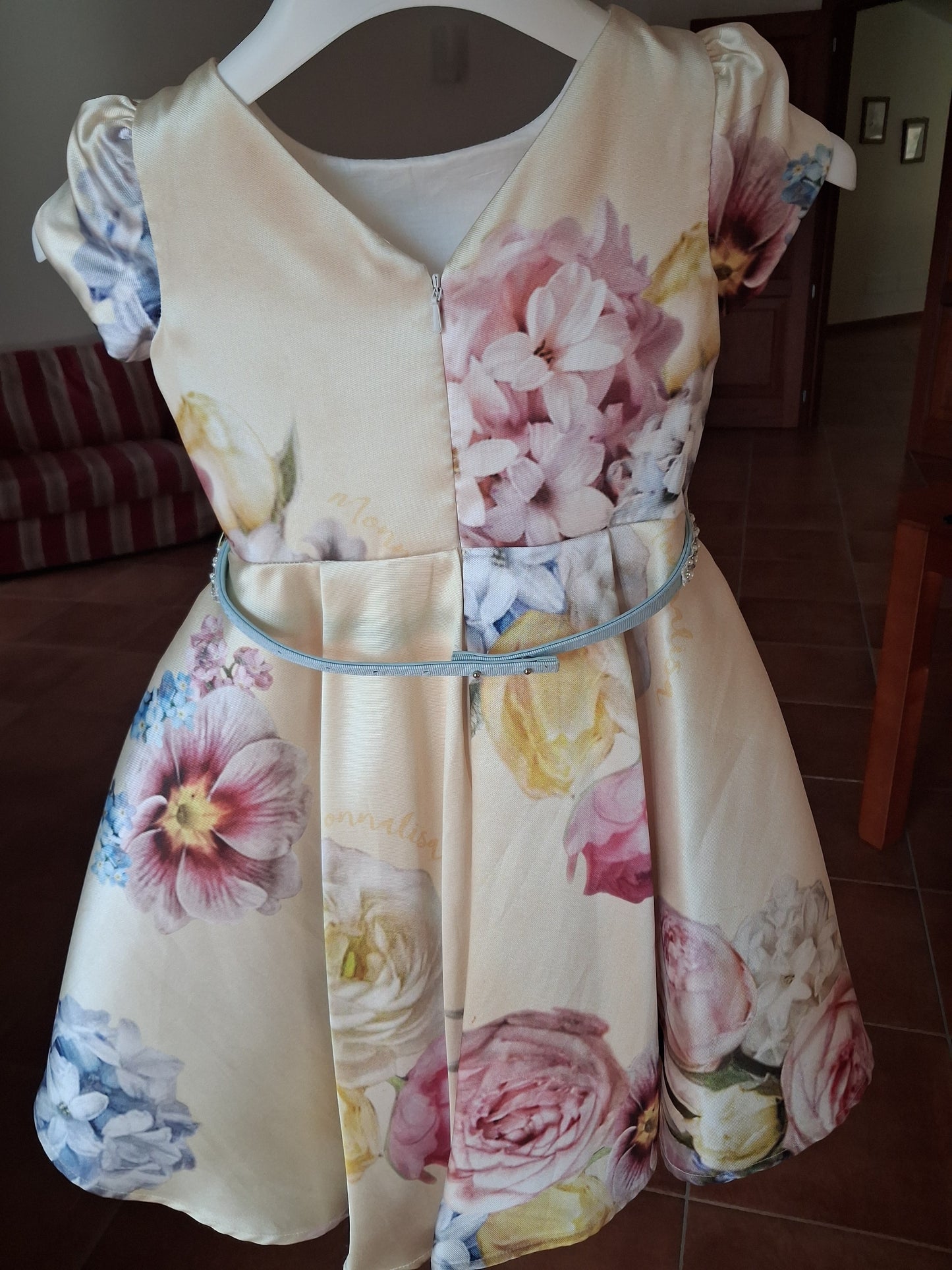 Floral mikado dress