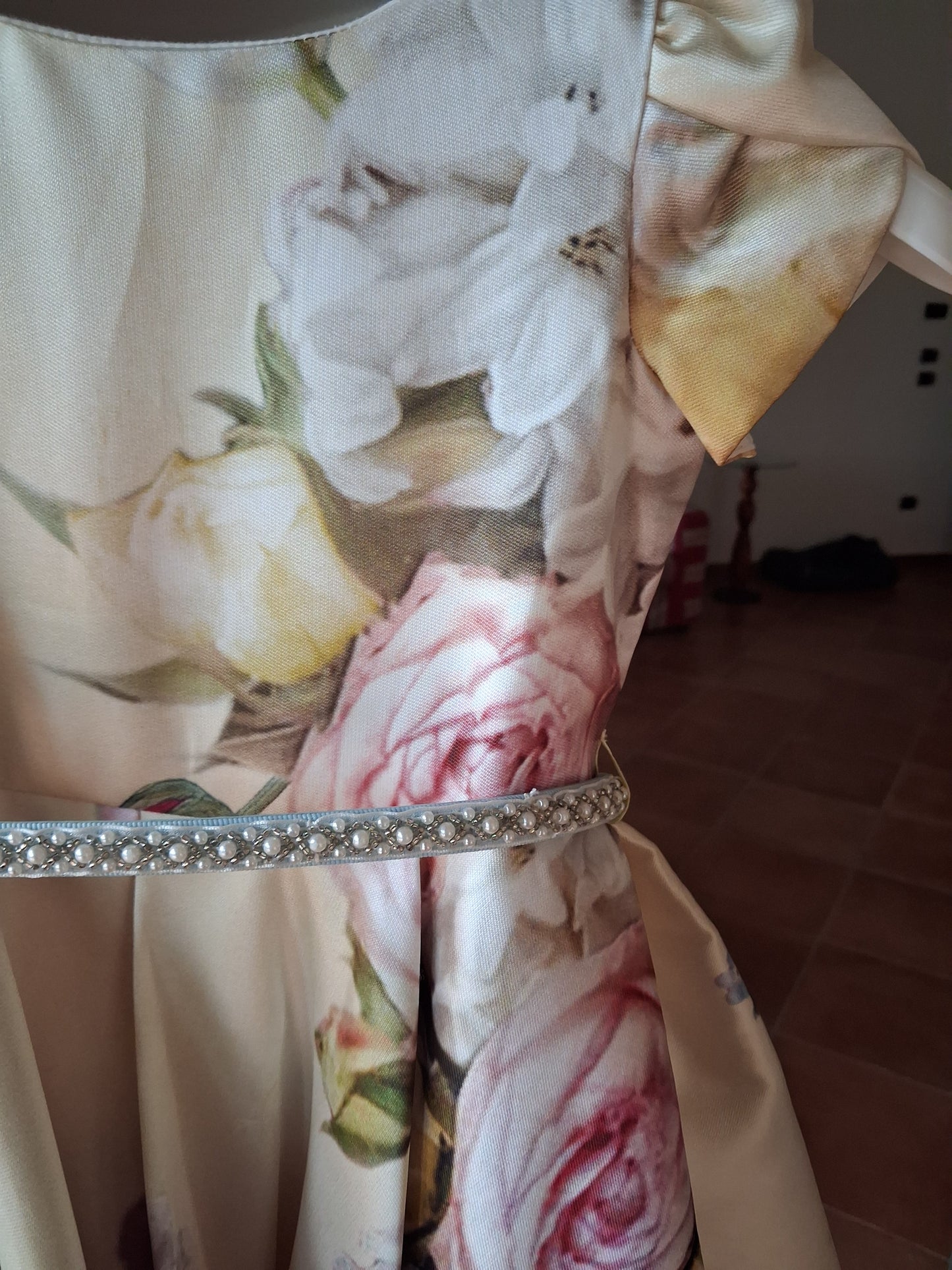 Floral mikado dress