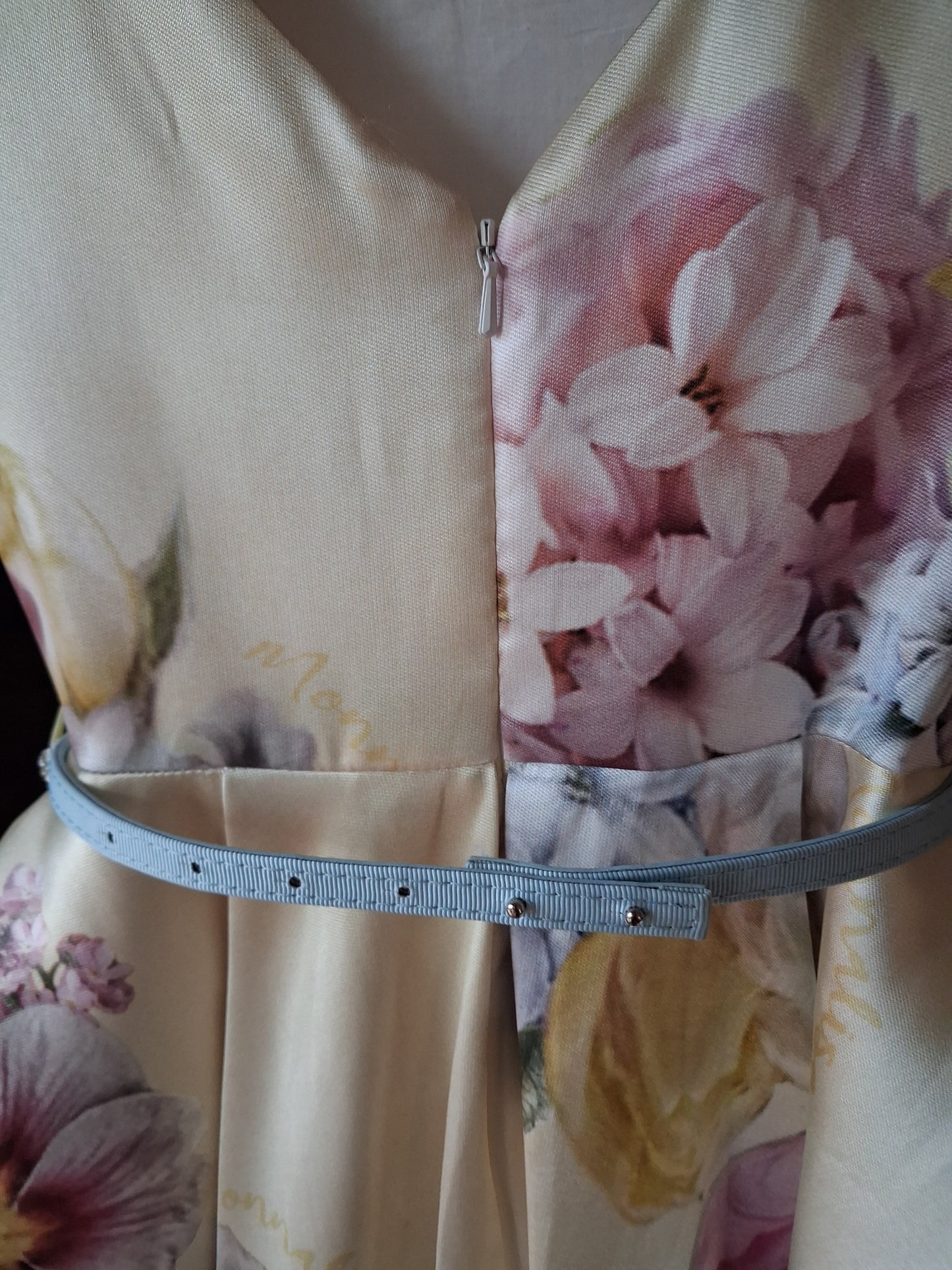 Floral mikado dress