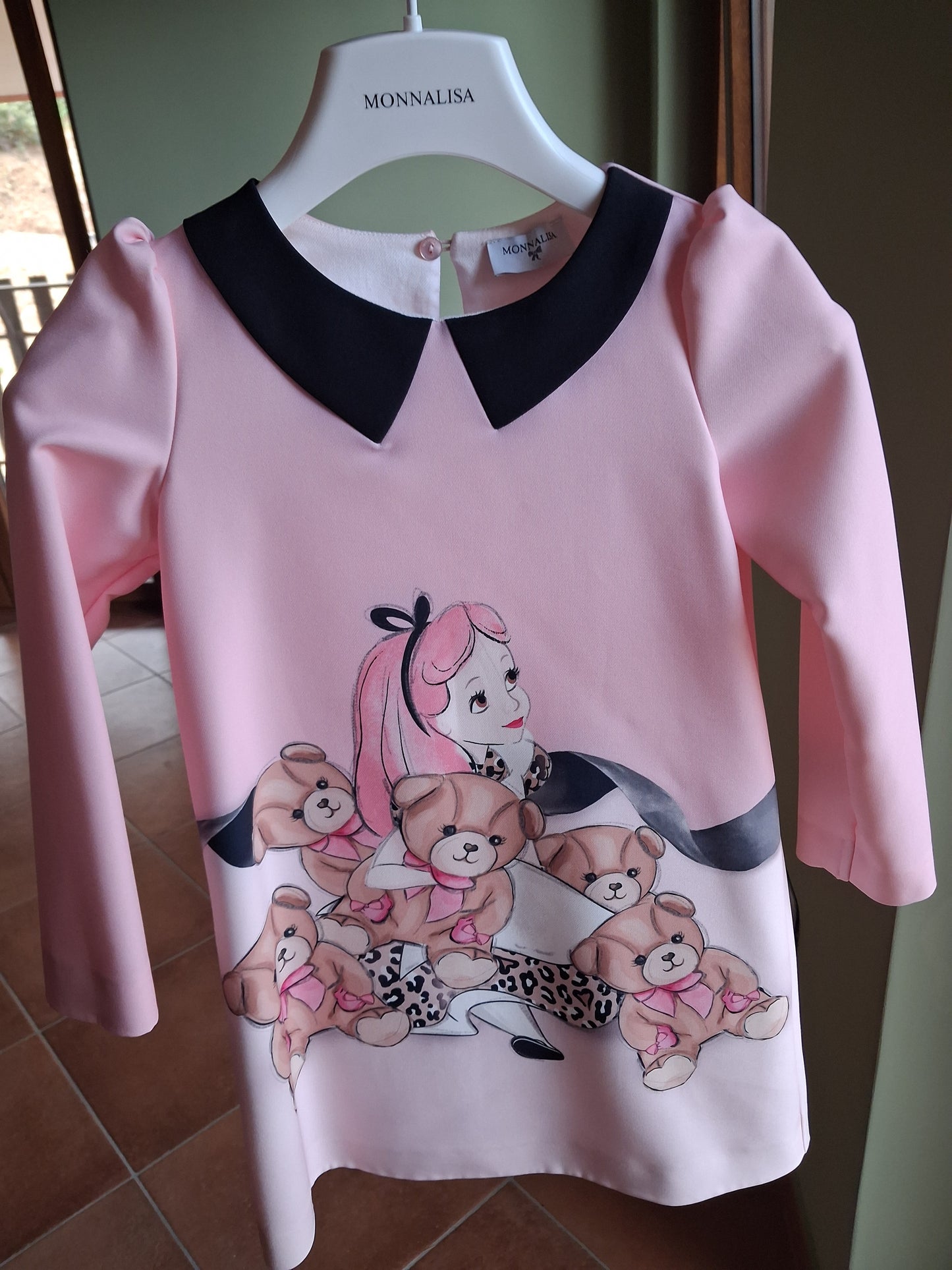 Two-tone dress w/bears