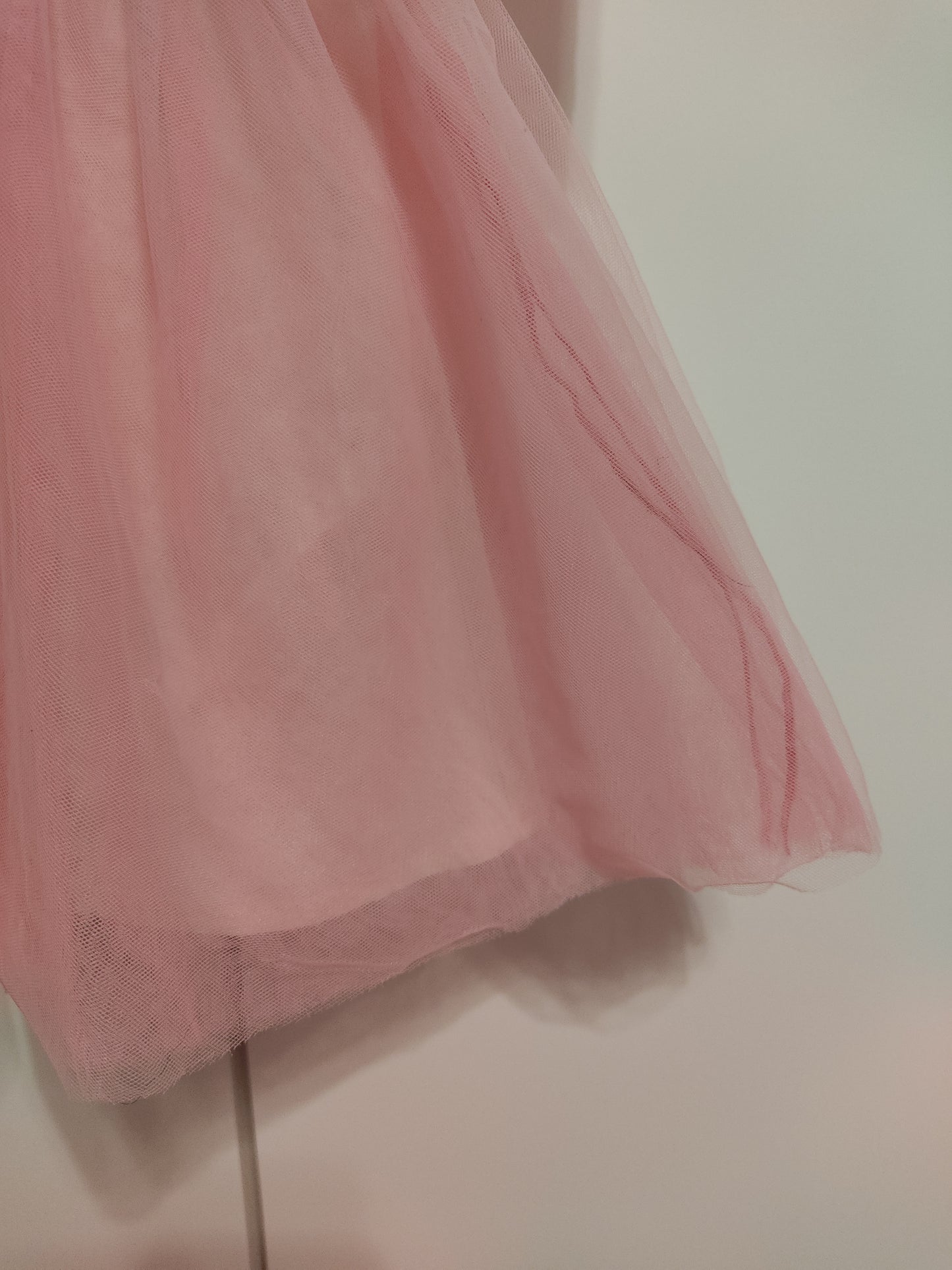 Cotton and tulle dress with teddy bear print