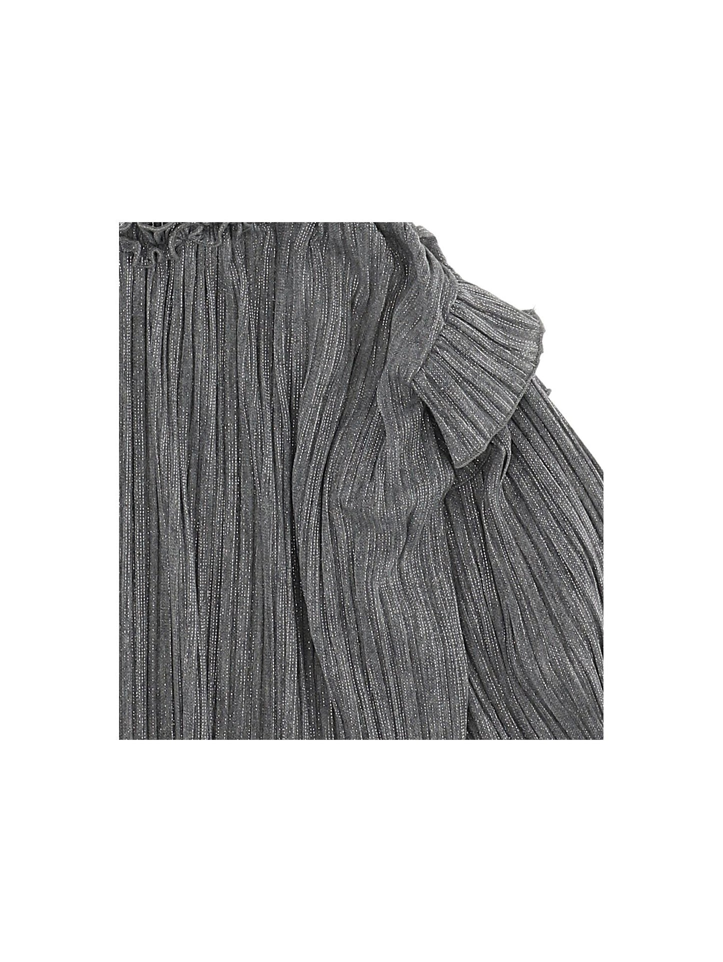 Lurex pleated blouse