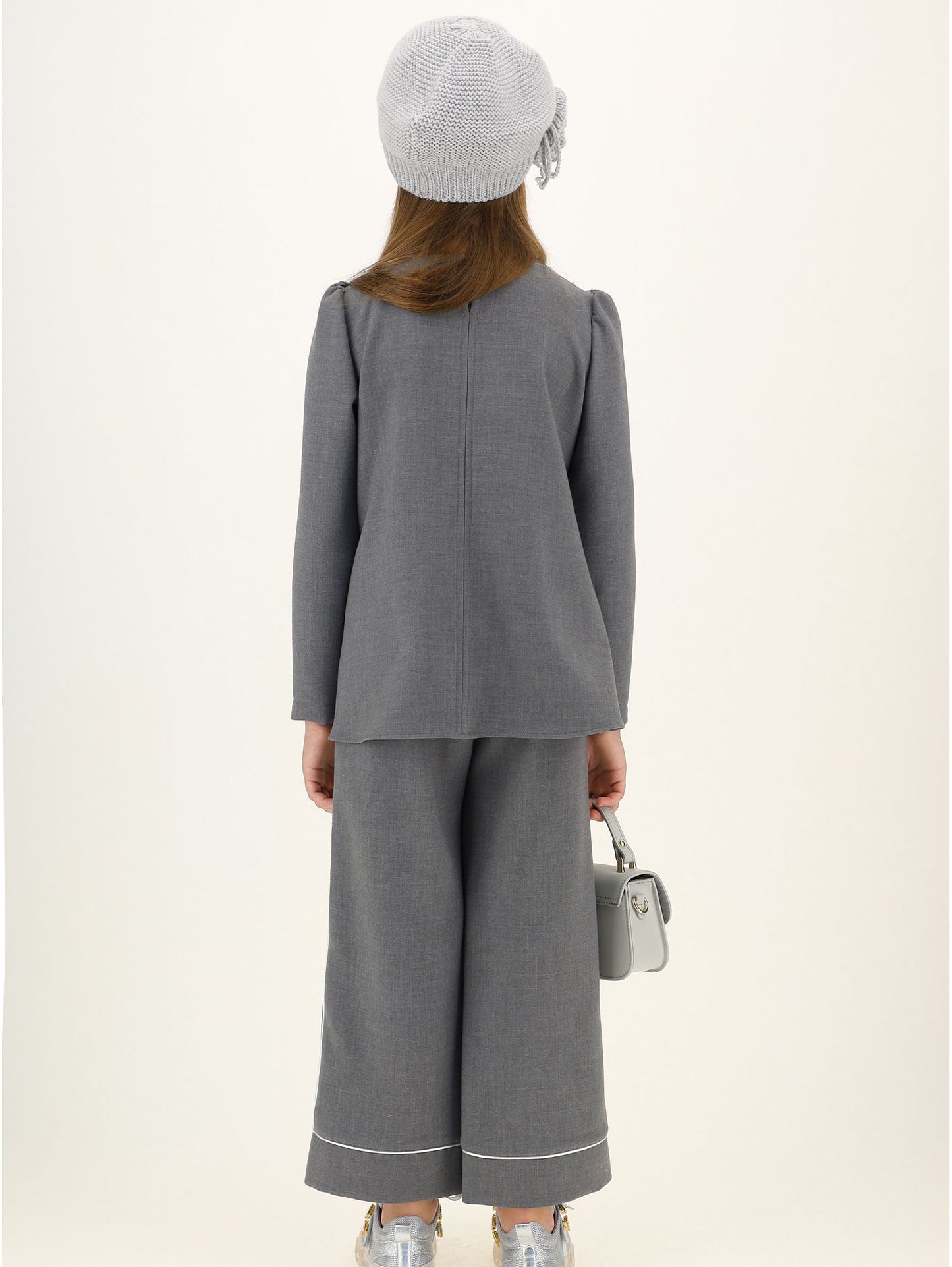 Crepe palazzo trousers