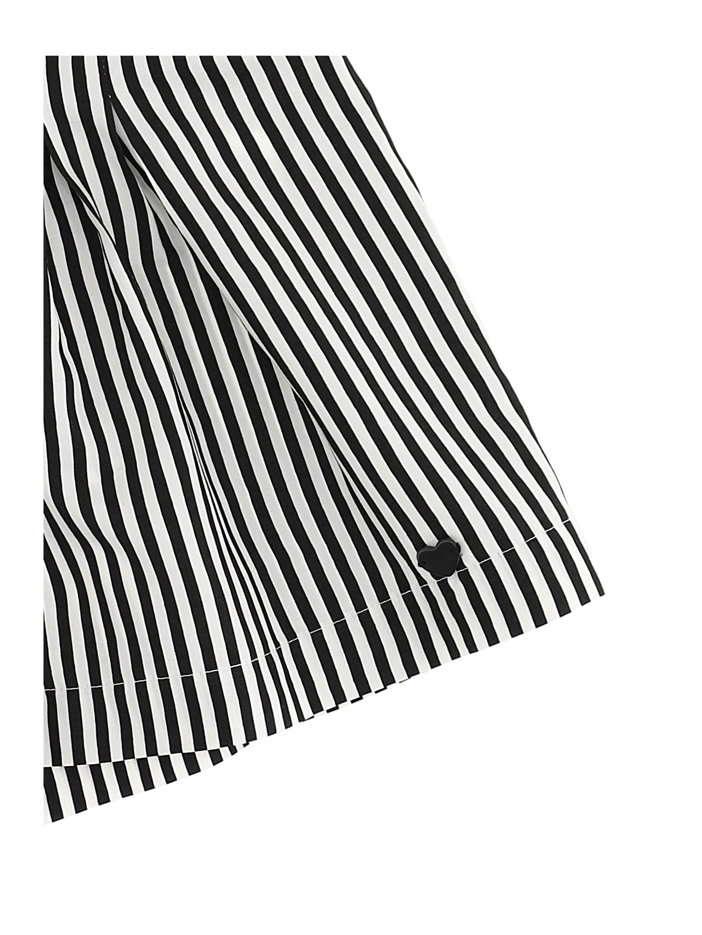 Striped viscose shorts