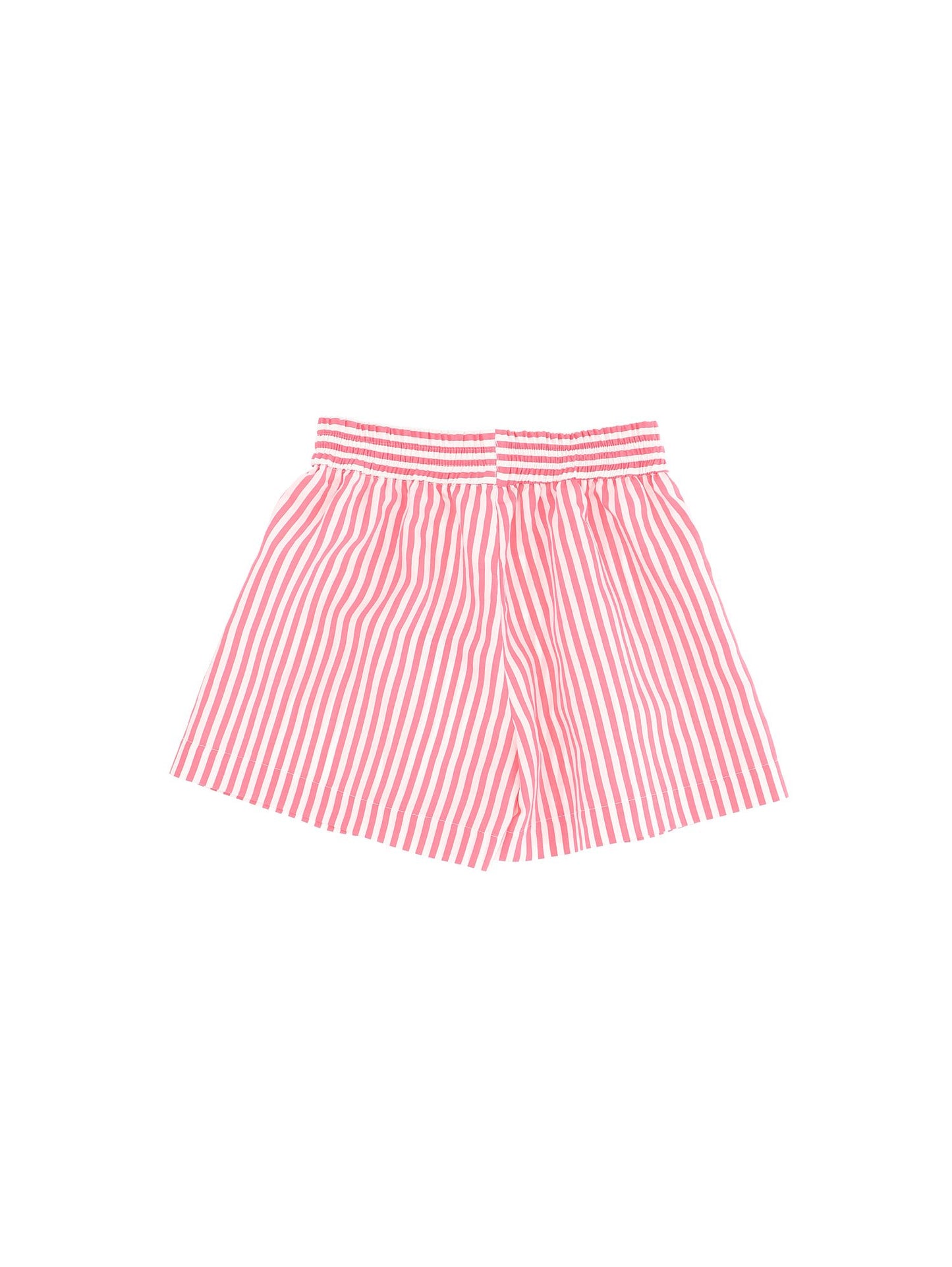 Striped viscose shorts