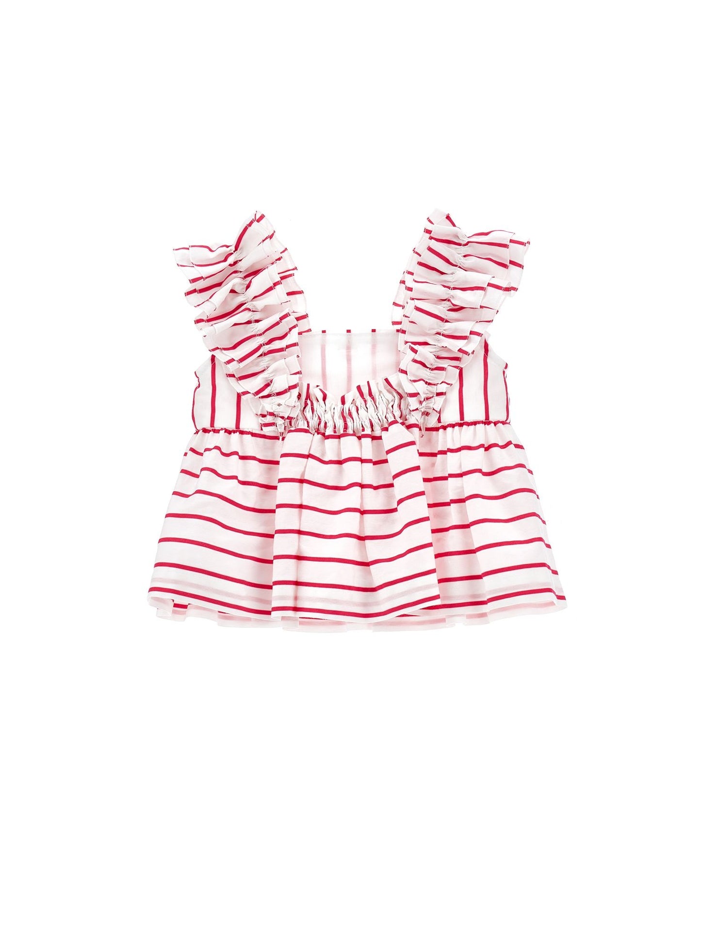 Cotton top with ruffles