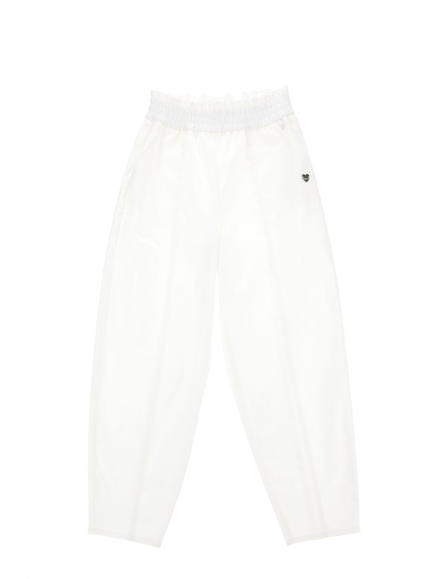 Pantaloni lunghi gabardine a palloncino