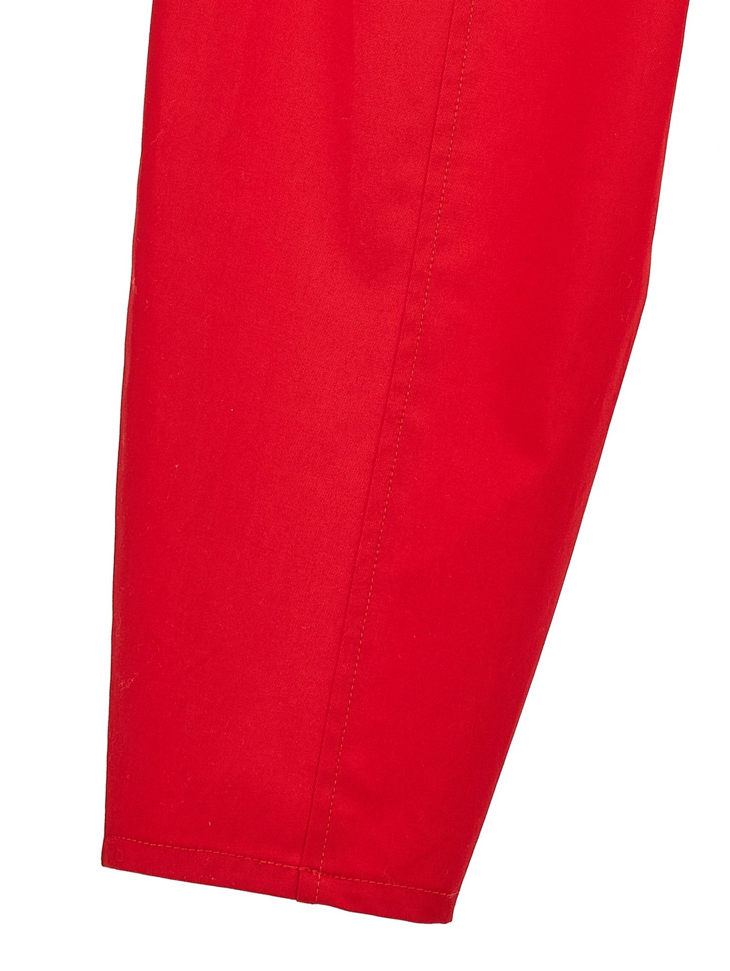 Long balloon gabardine trousers