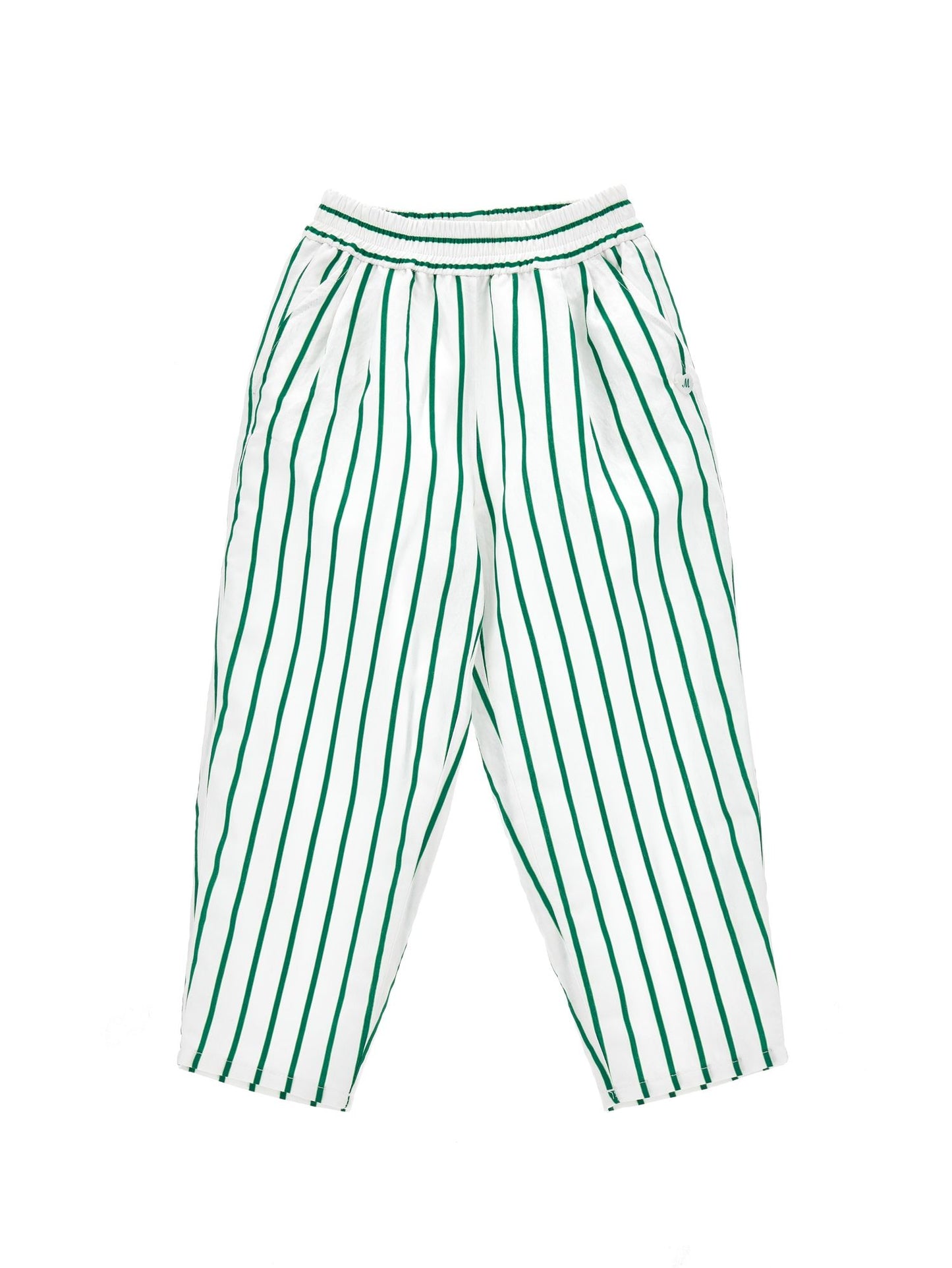 Comfy trousers with alternating stripes