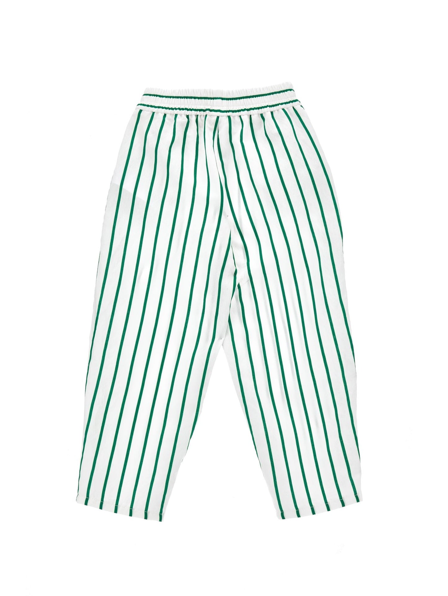 Comfy trousers with alternating stripes