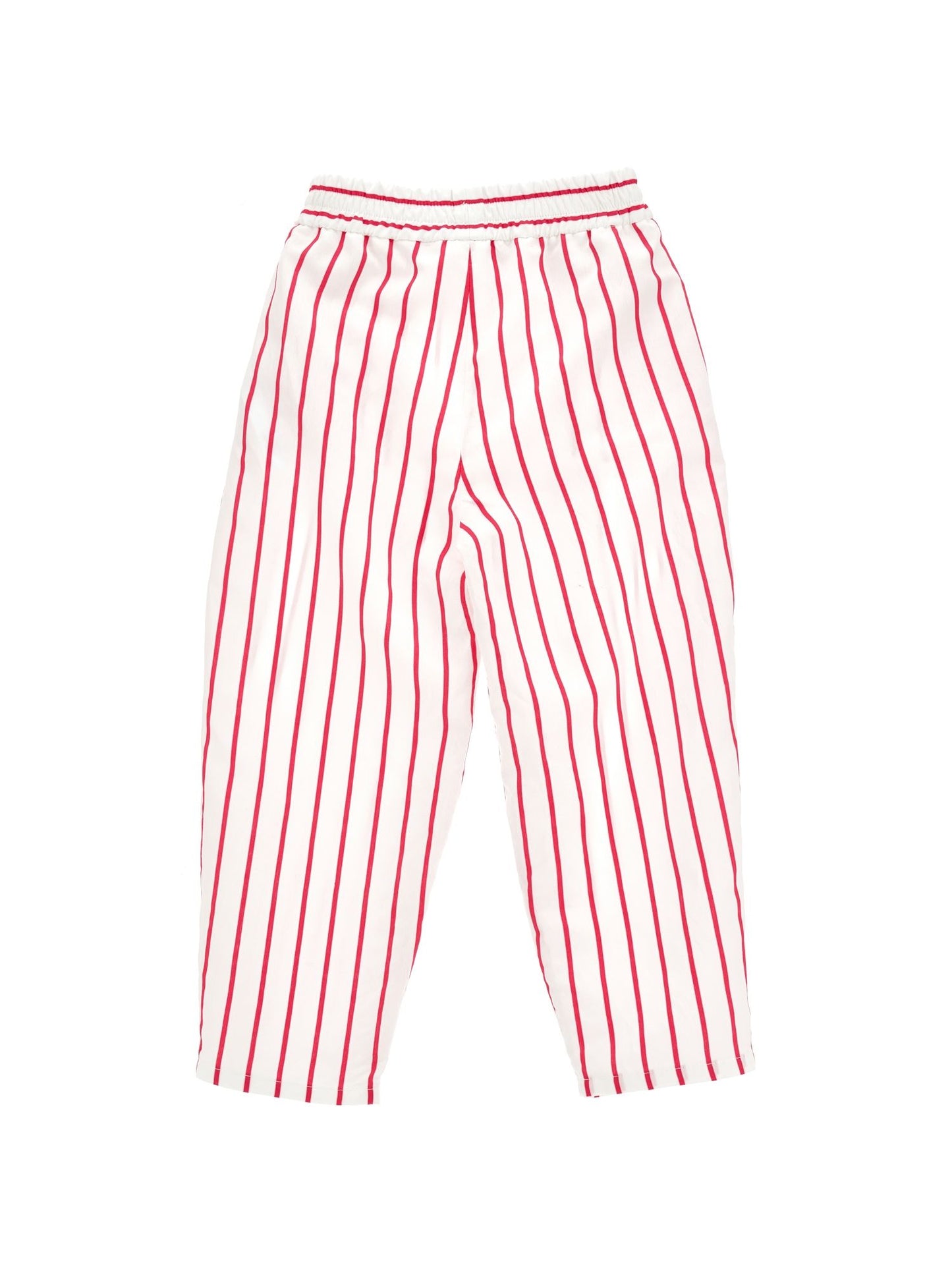 Comfy trousers with alternating stripes
