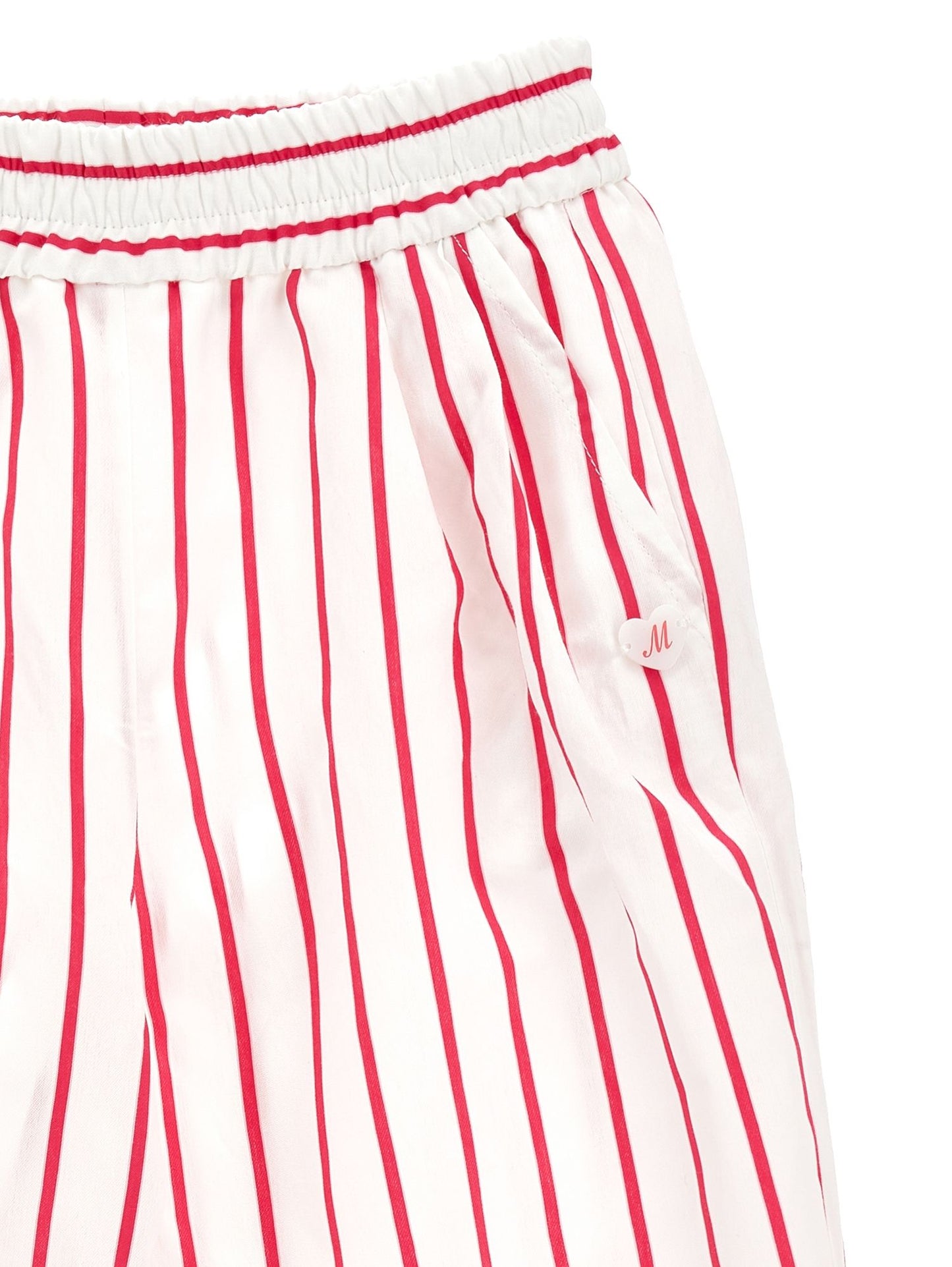 Comfy trousers with alternating stripes