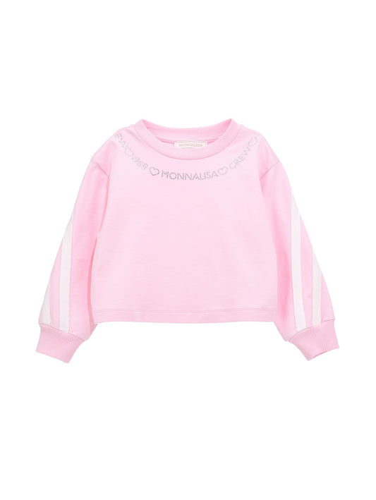 Closed sweatshirt with blousy sleeves