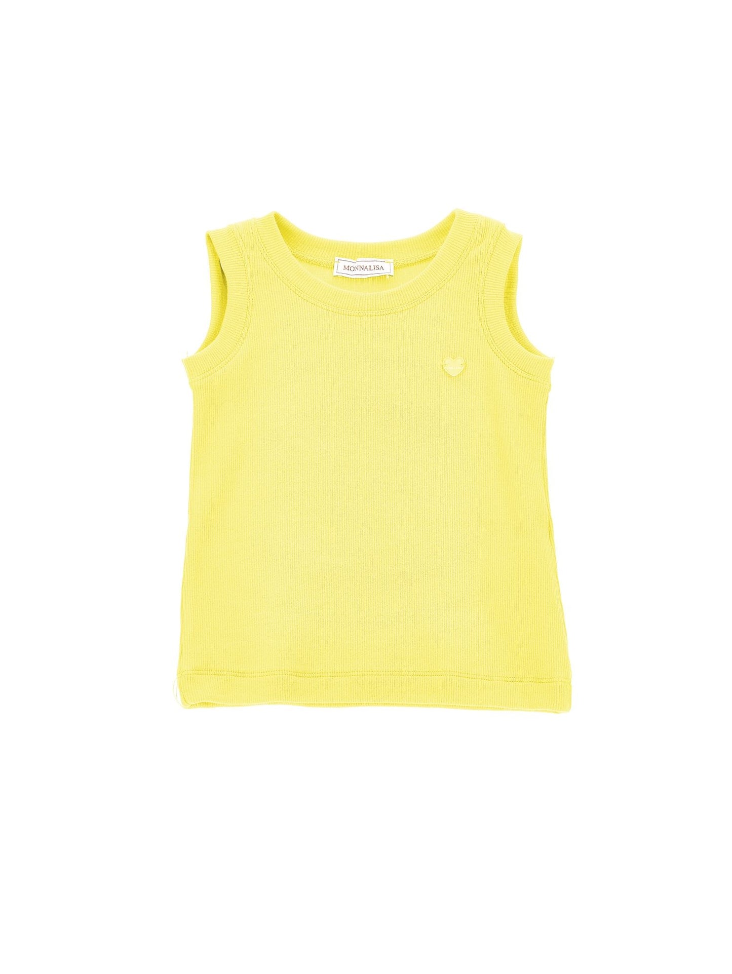 Ribbed viscose tank top