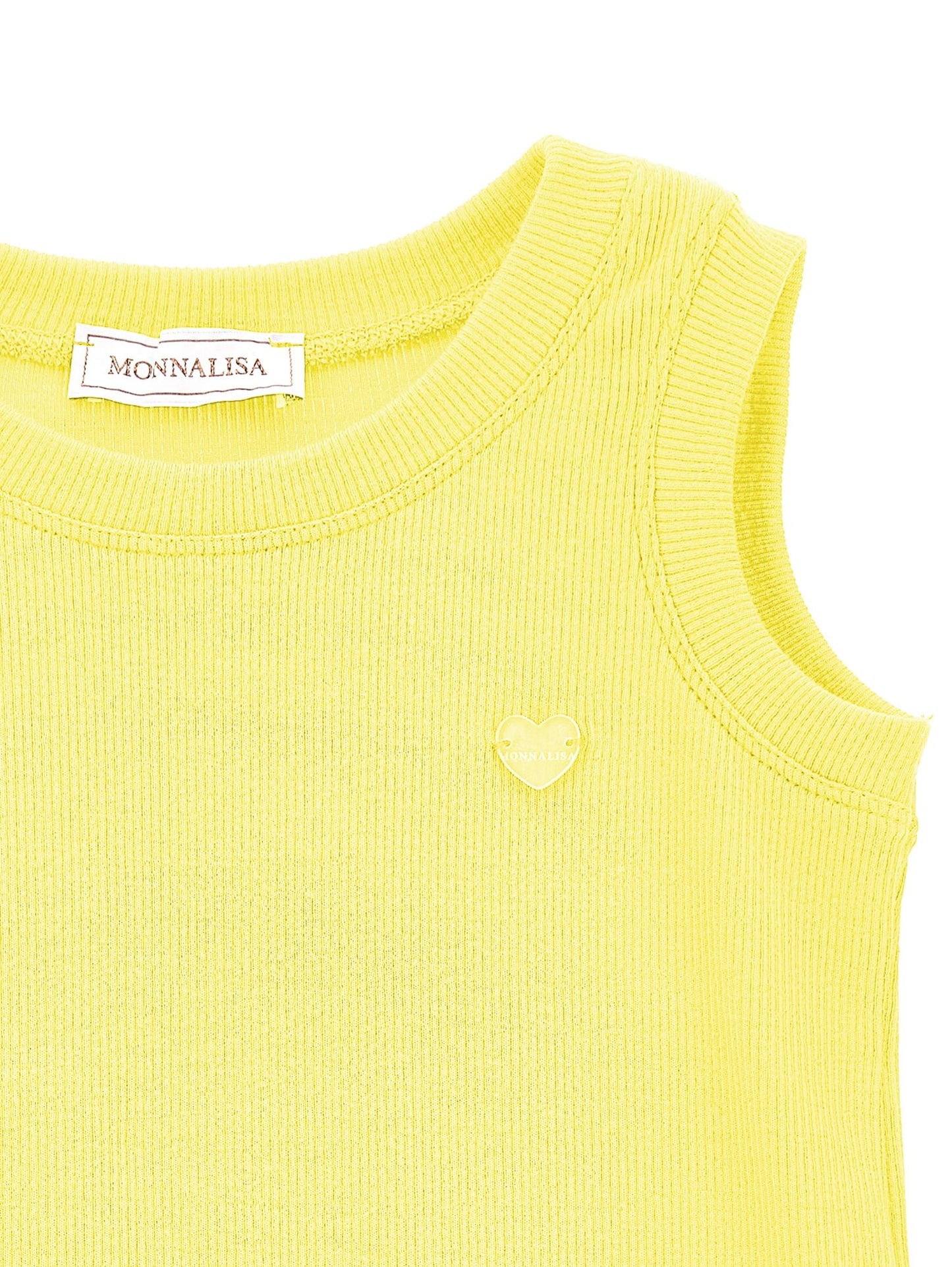 Ribbed viscose tank top