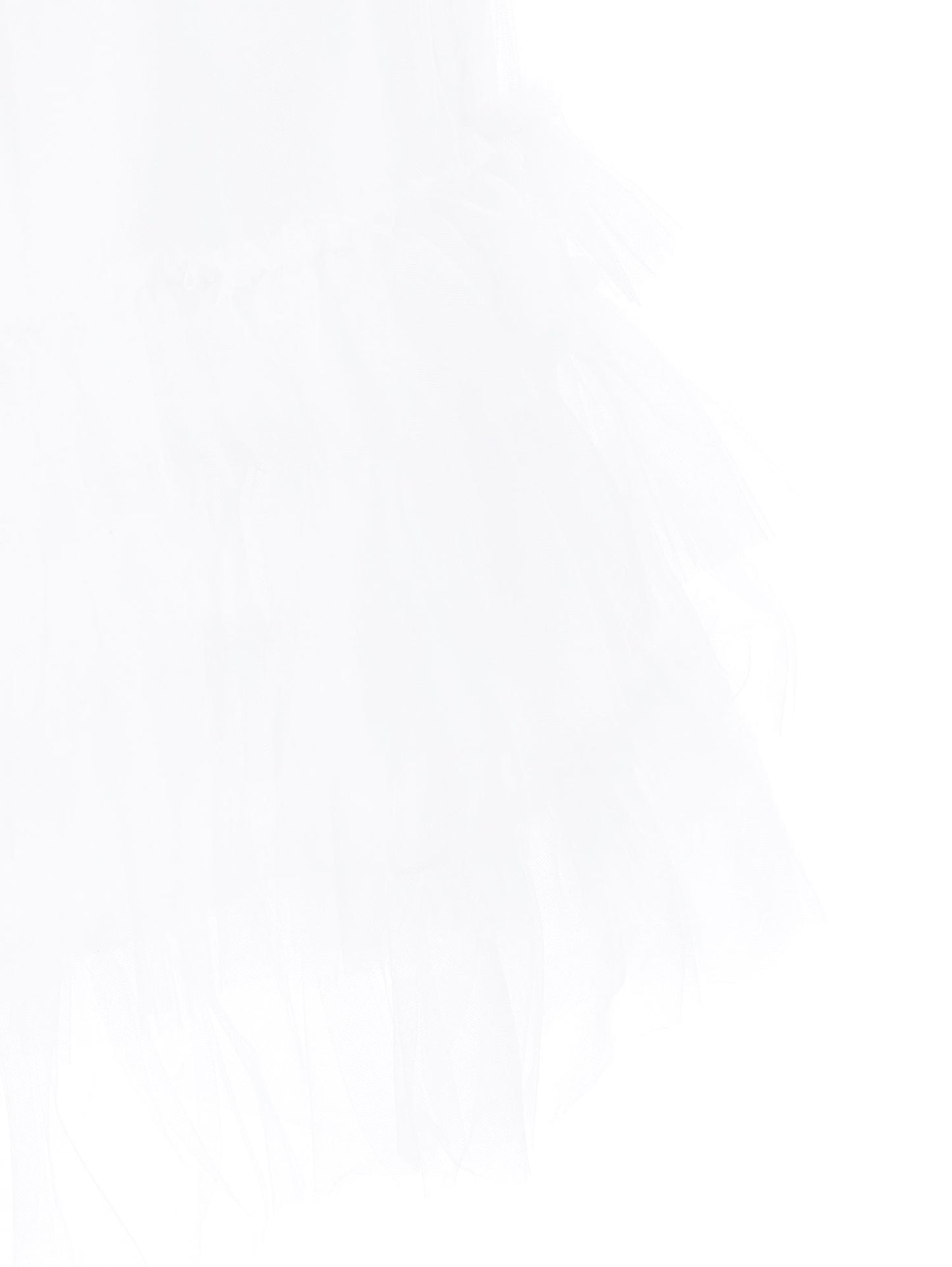 Abito tulle con piccole rouches