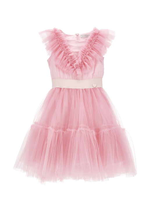 Handtüllkleid aus Seide mit Strasssteinen