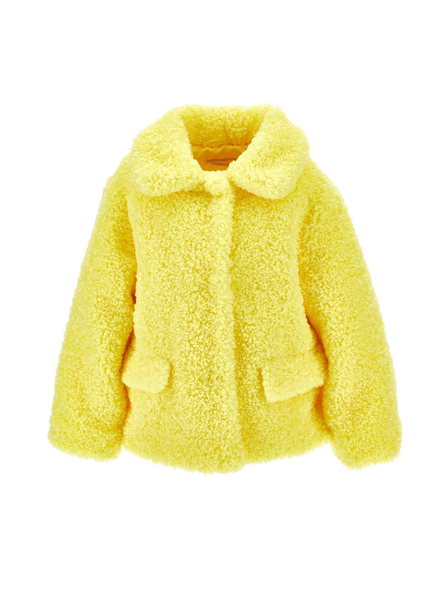 Plush jacket with pockets