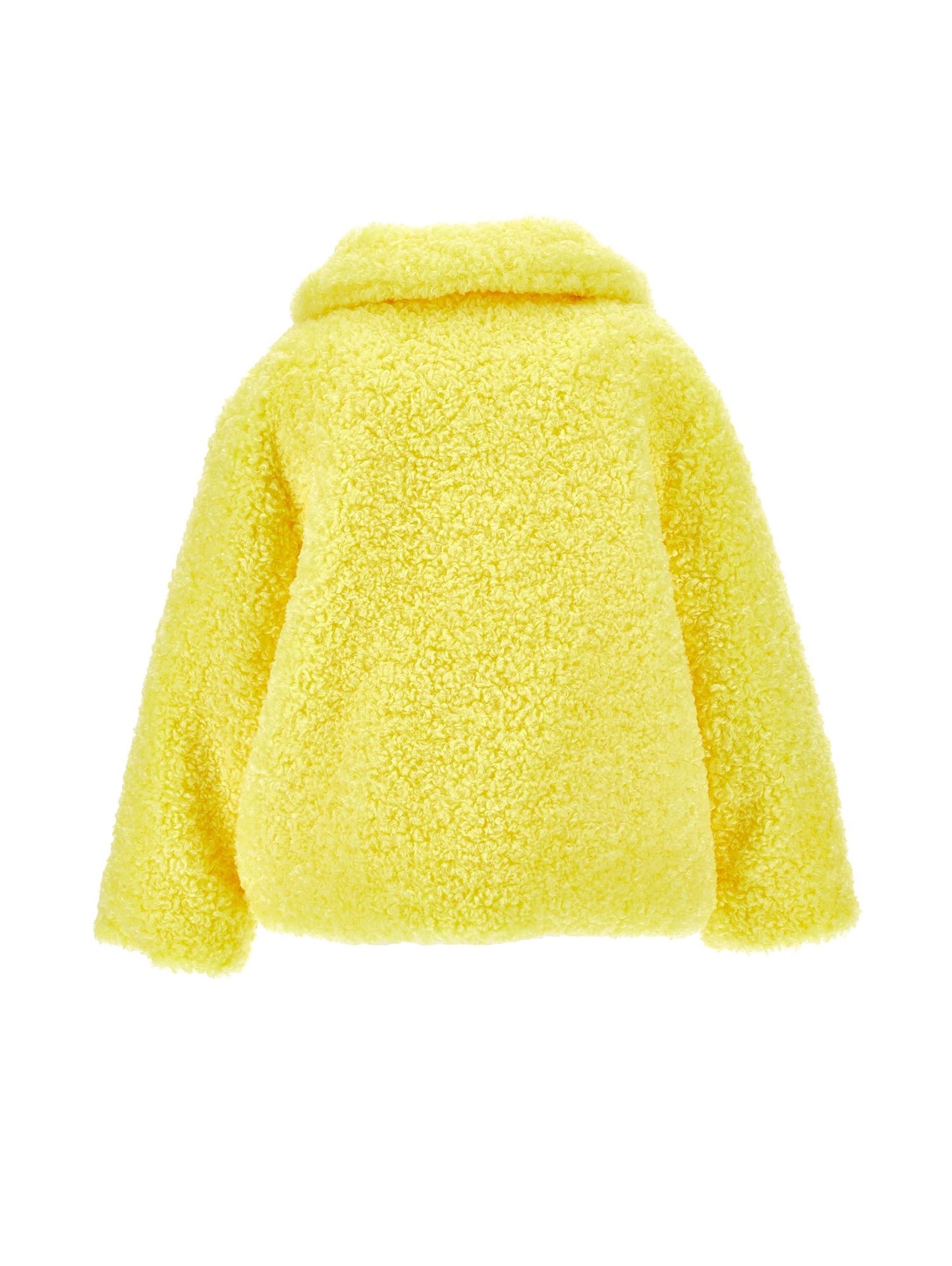 Plush jacket with pockets