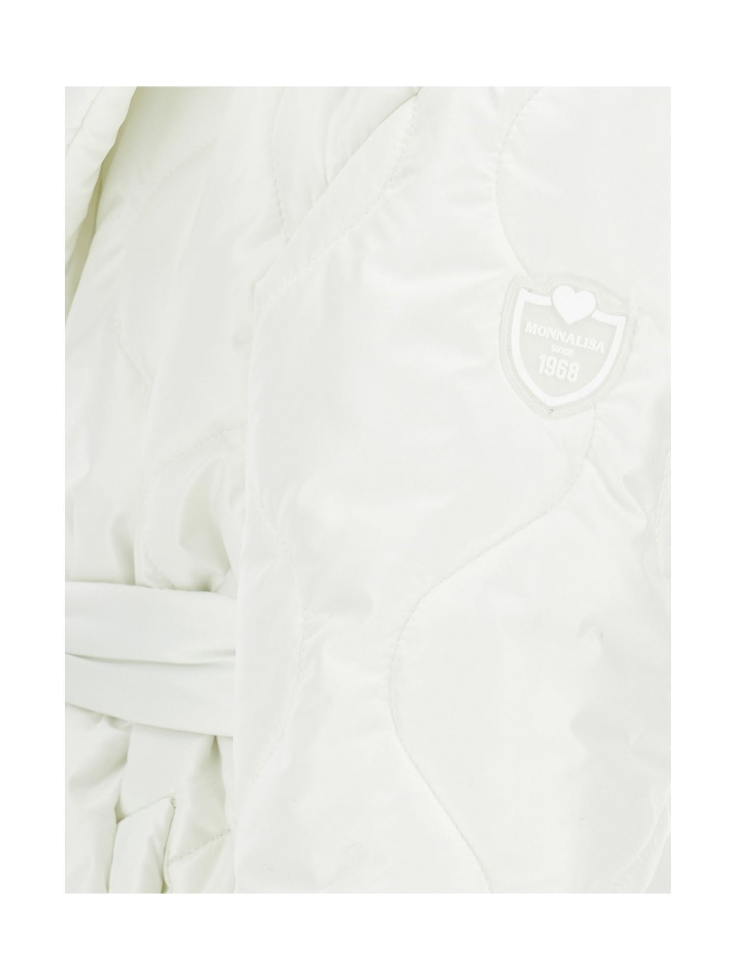 Quilted technical fabric coat