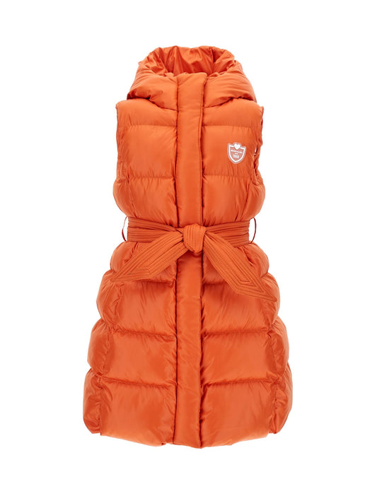 Padded vest in technical fabric