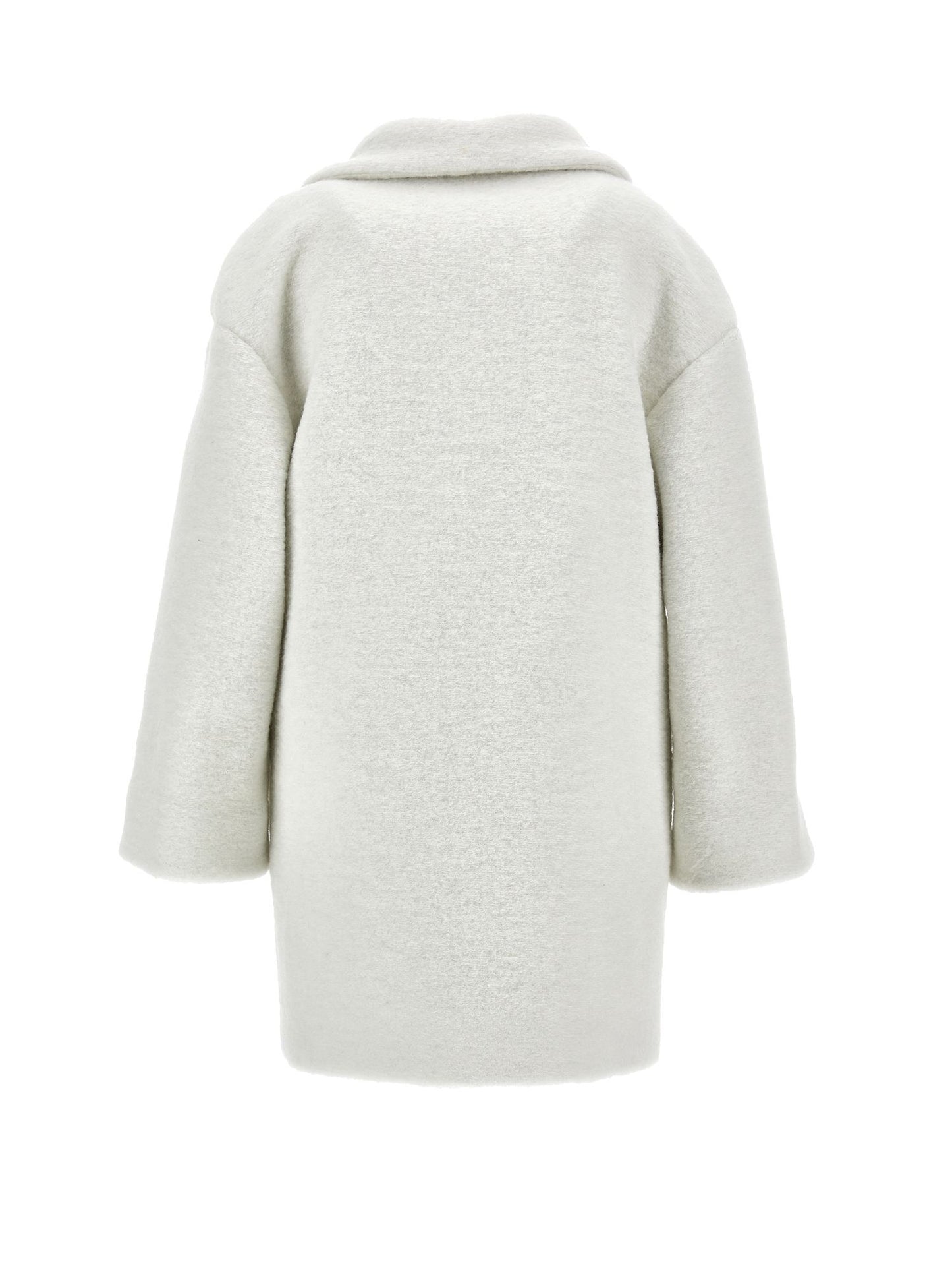 Oversized coat with heart-shaped cloth