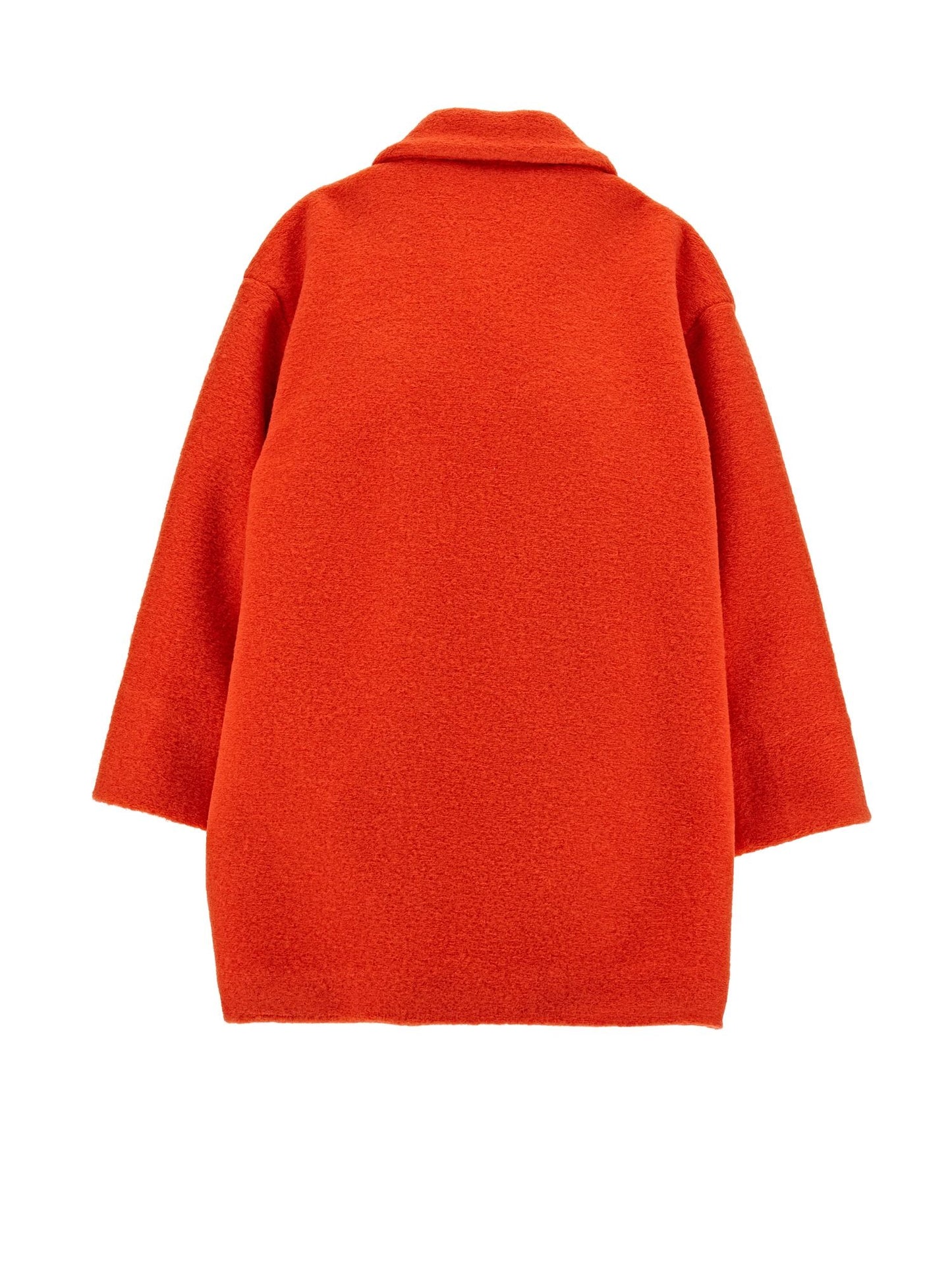 Oversized coat with heart-shaped cloth