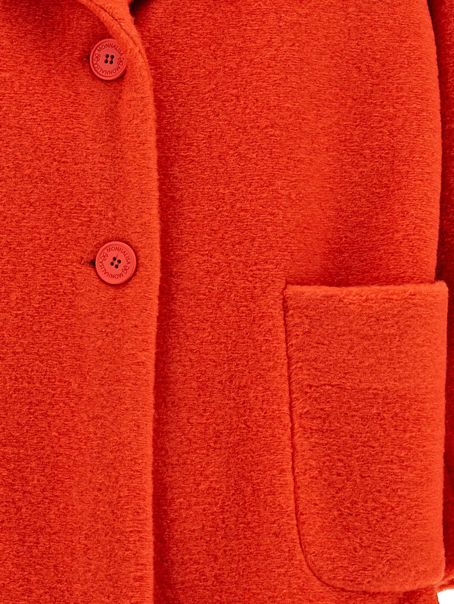 Oversized coat with heart-shaped cloth