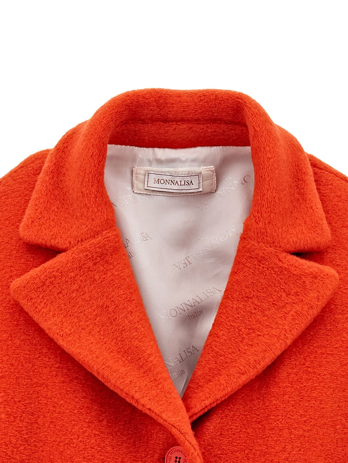 Oversized coat with heart-shaped cloth