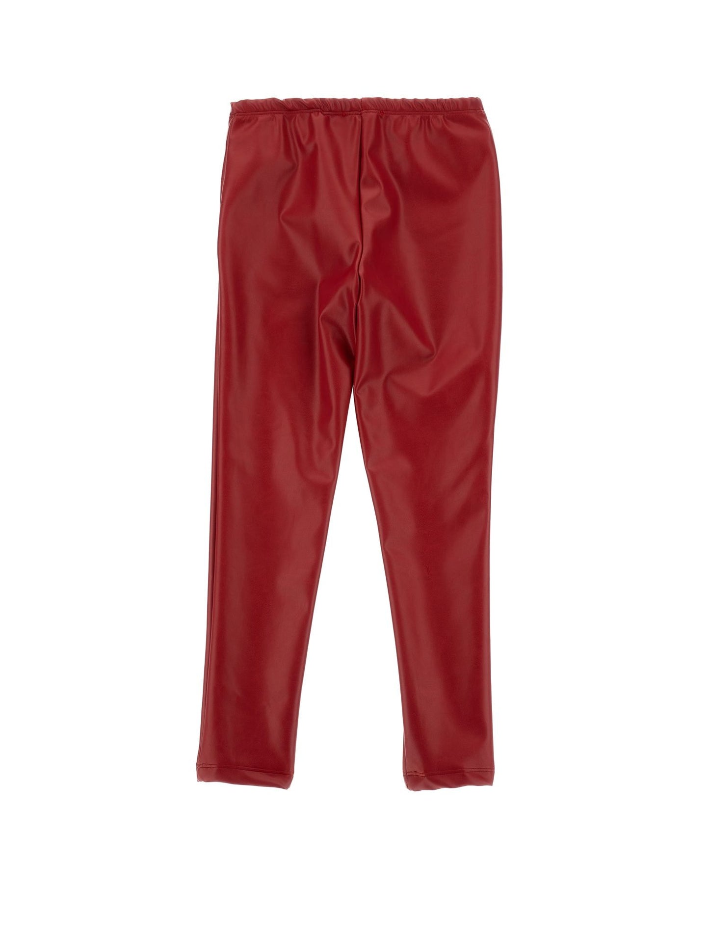 Stretch leggings in coated fabric