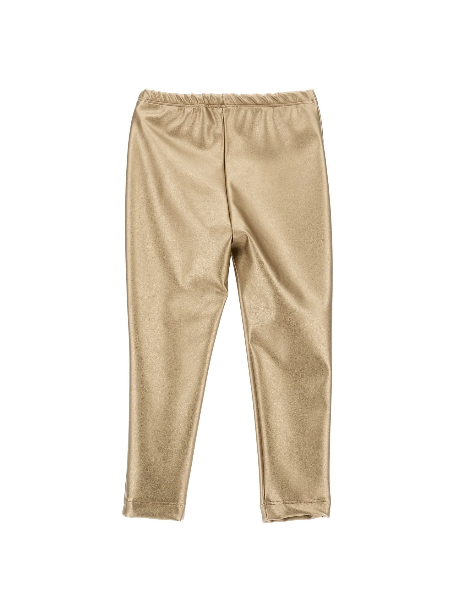 Stretch leggings in coated fabric