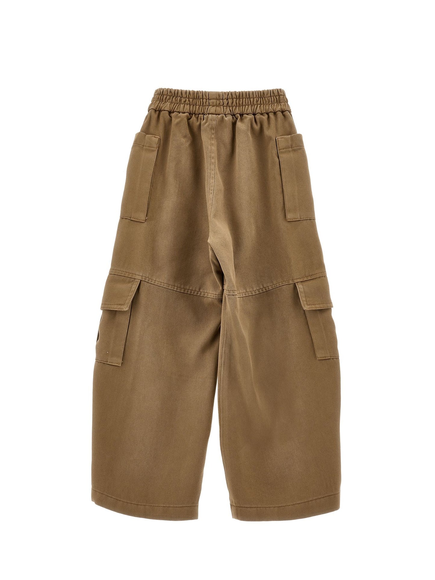 Flowing gabardine trousers