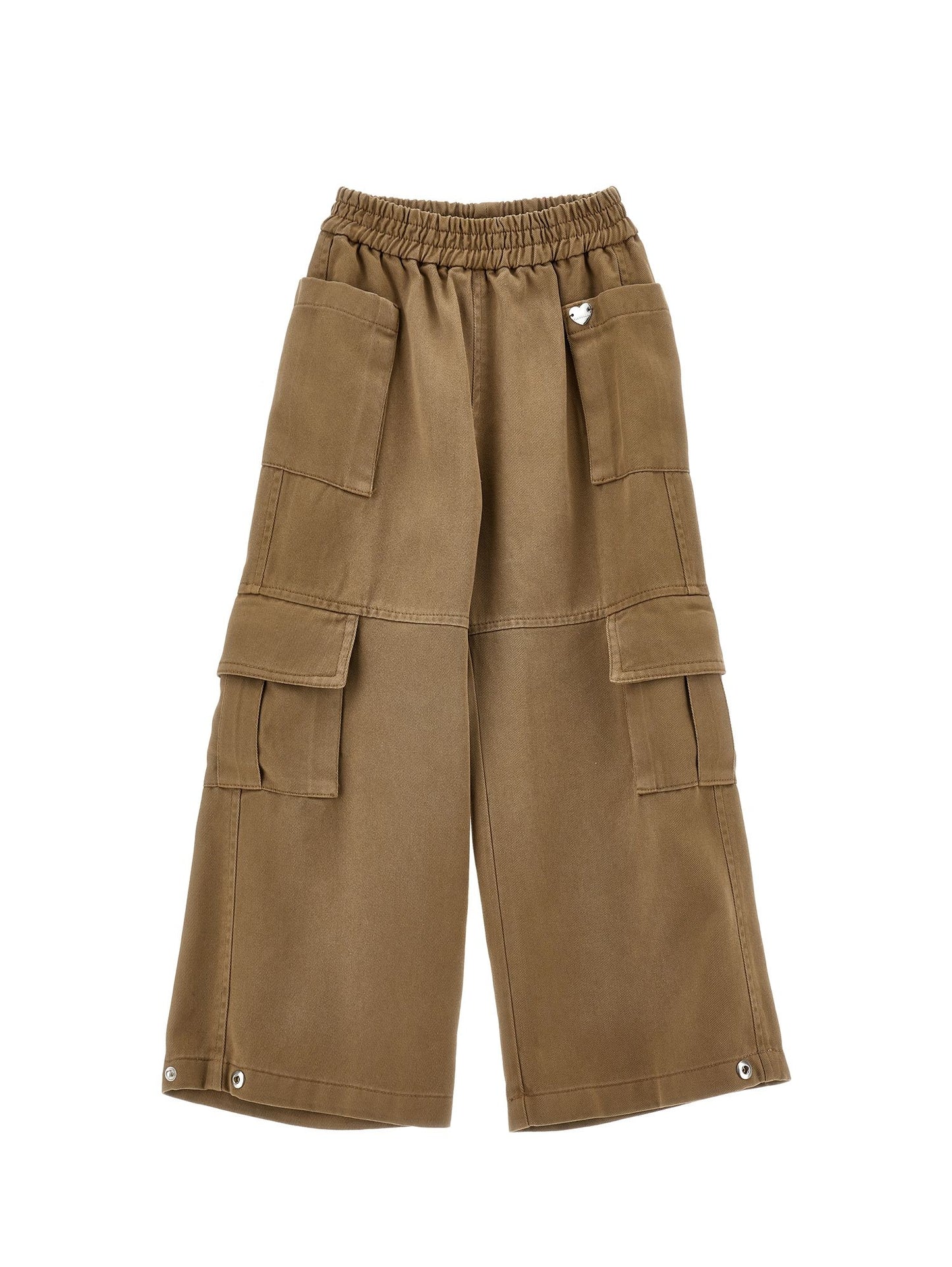Flowing gabardine trousers