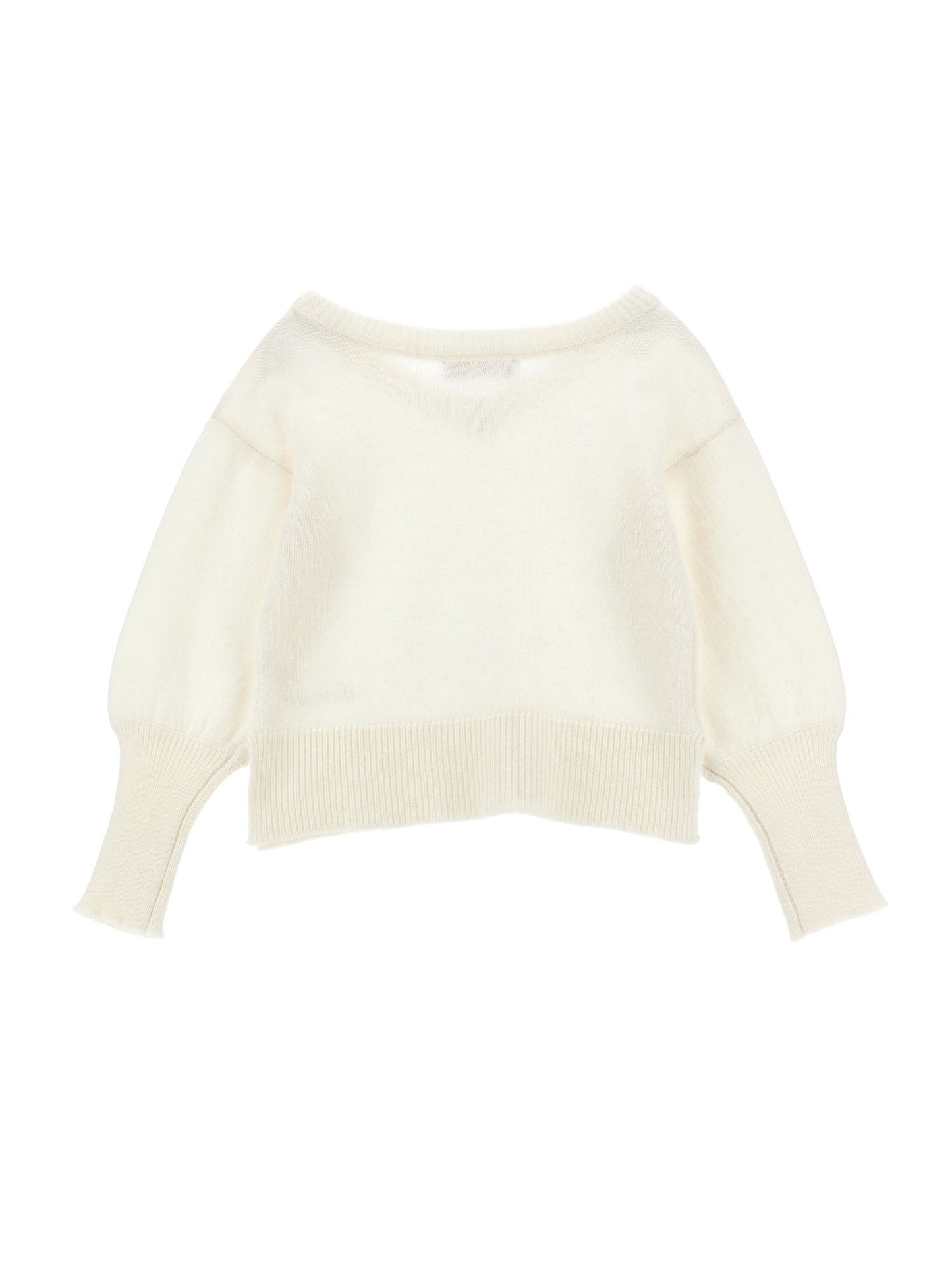 Pullover with back neckline