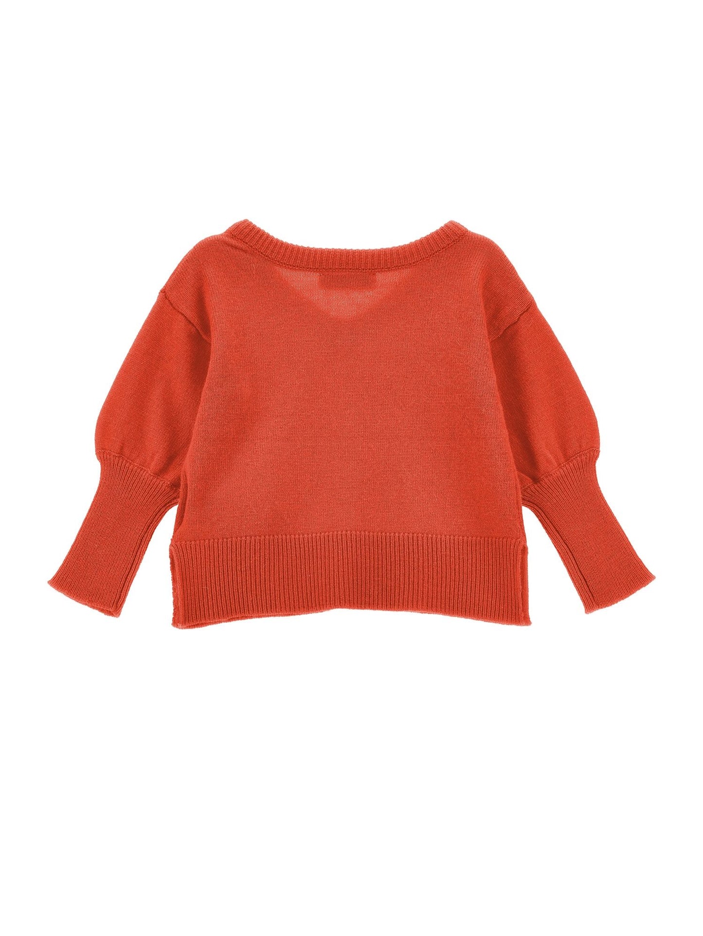 Pullover with back neckline