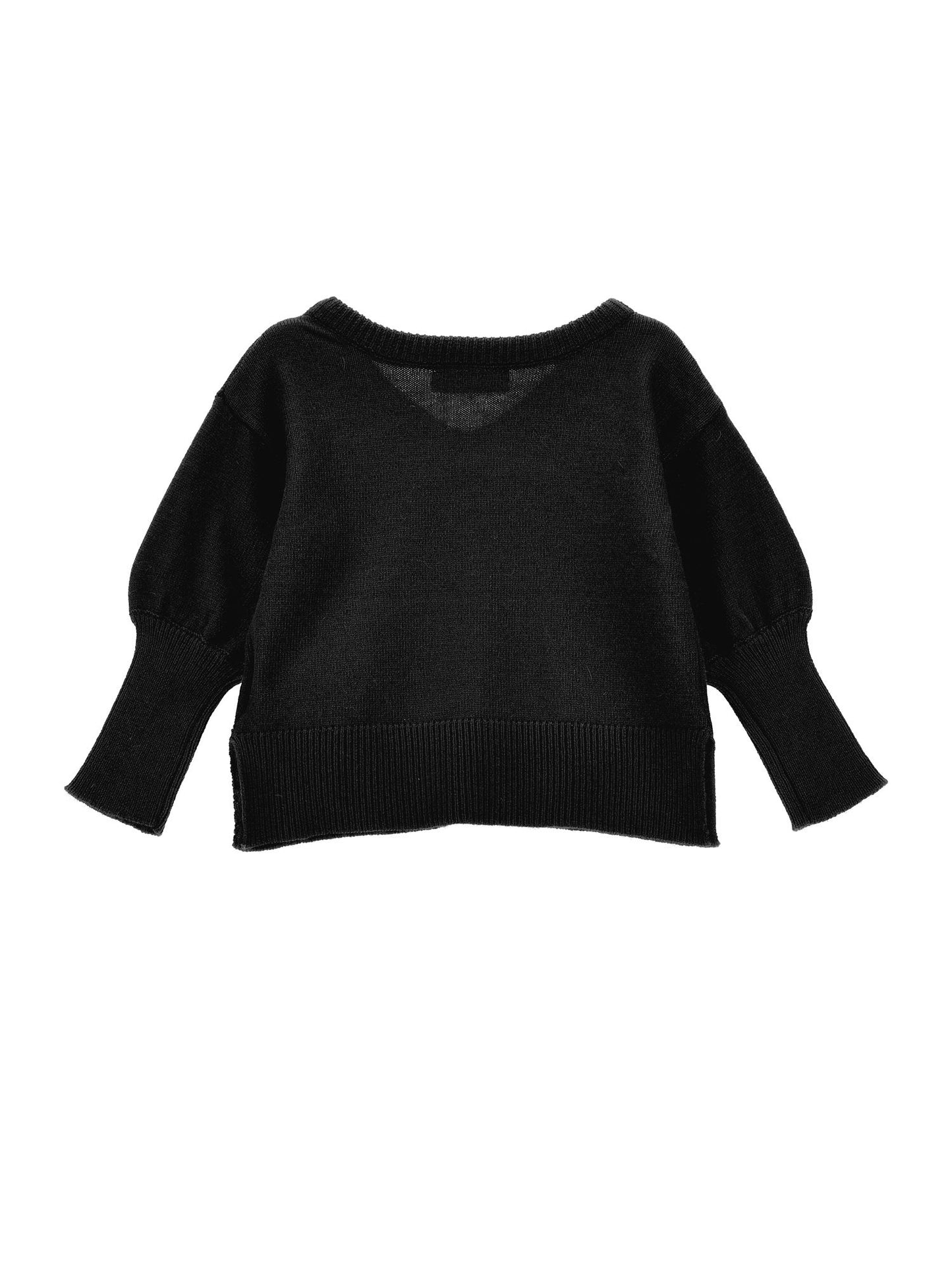 Pullover with back neckline