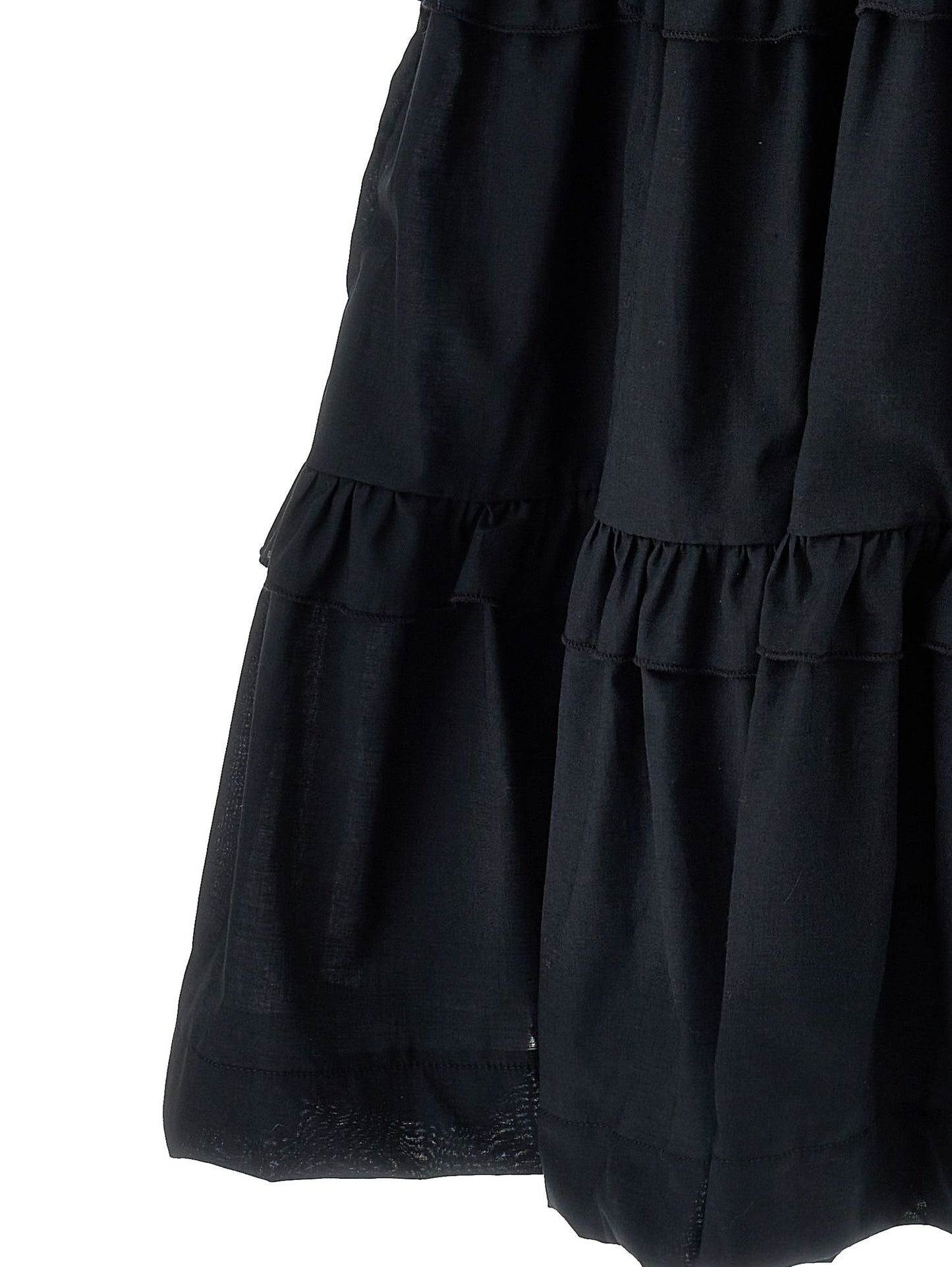 Vestido evasé de muselina