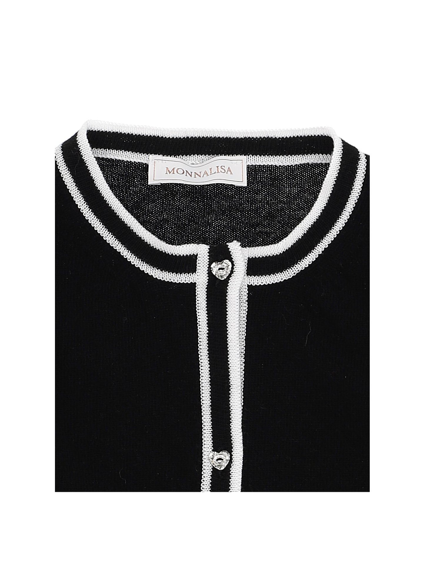 Merino wool cardigan with profile