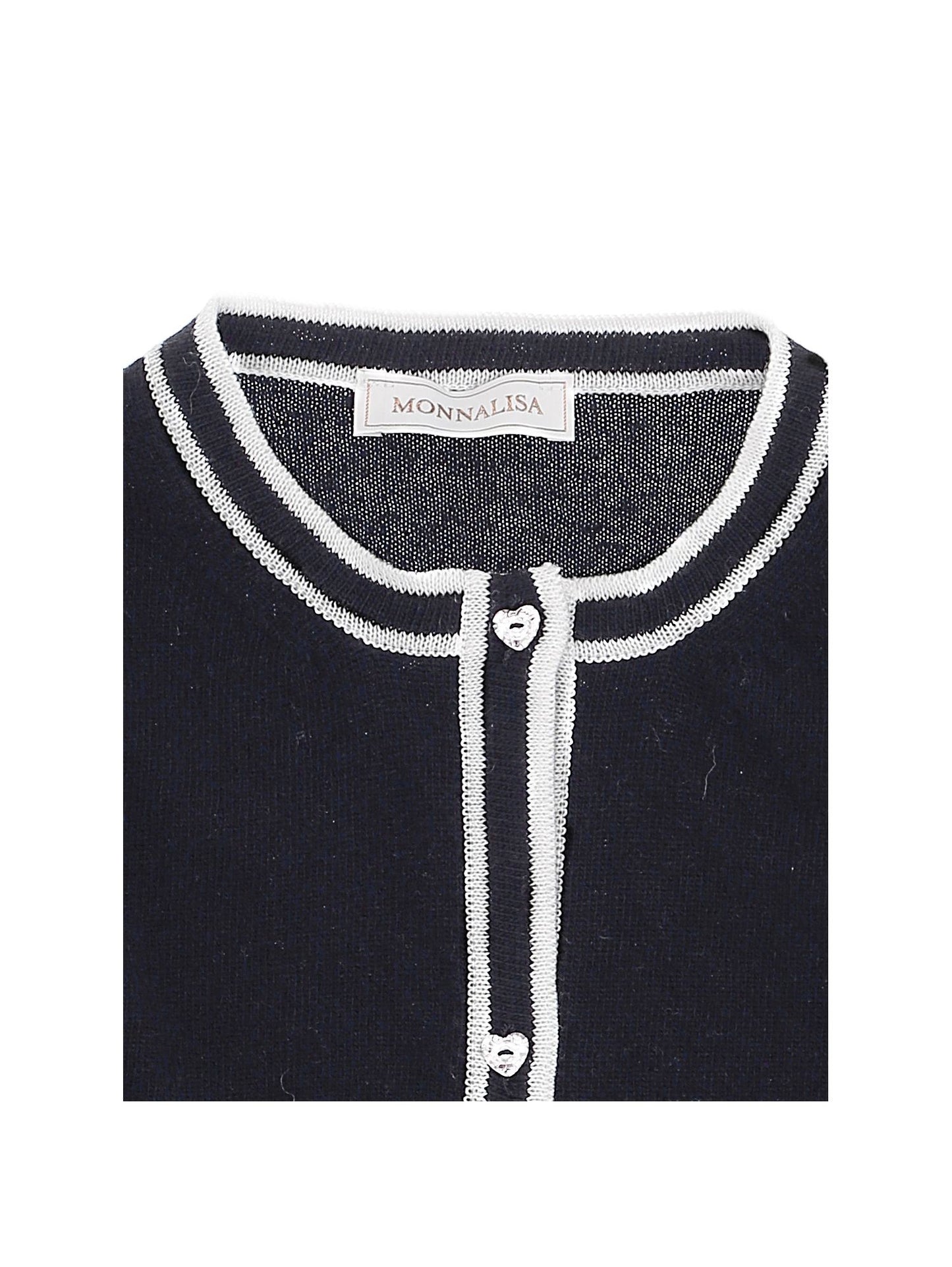 Merino wool cardigan with profile