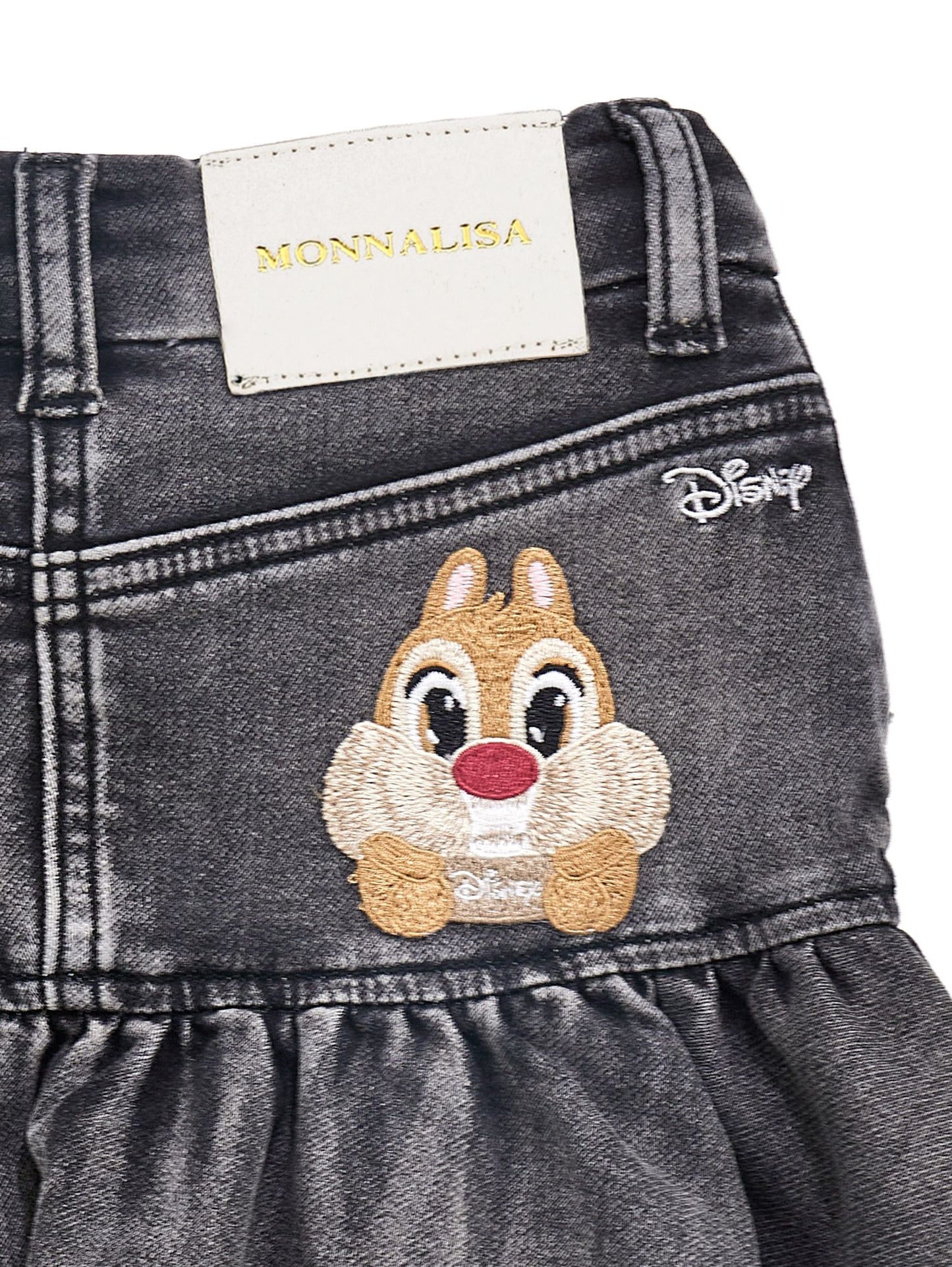 Chip and Dale Short Jeans Skirt