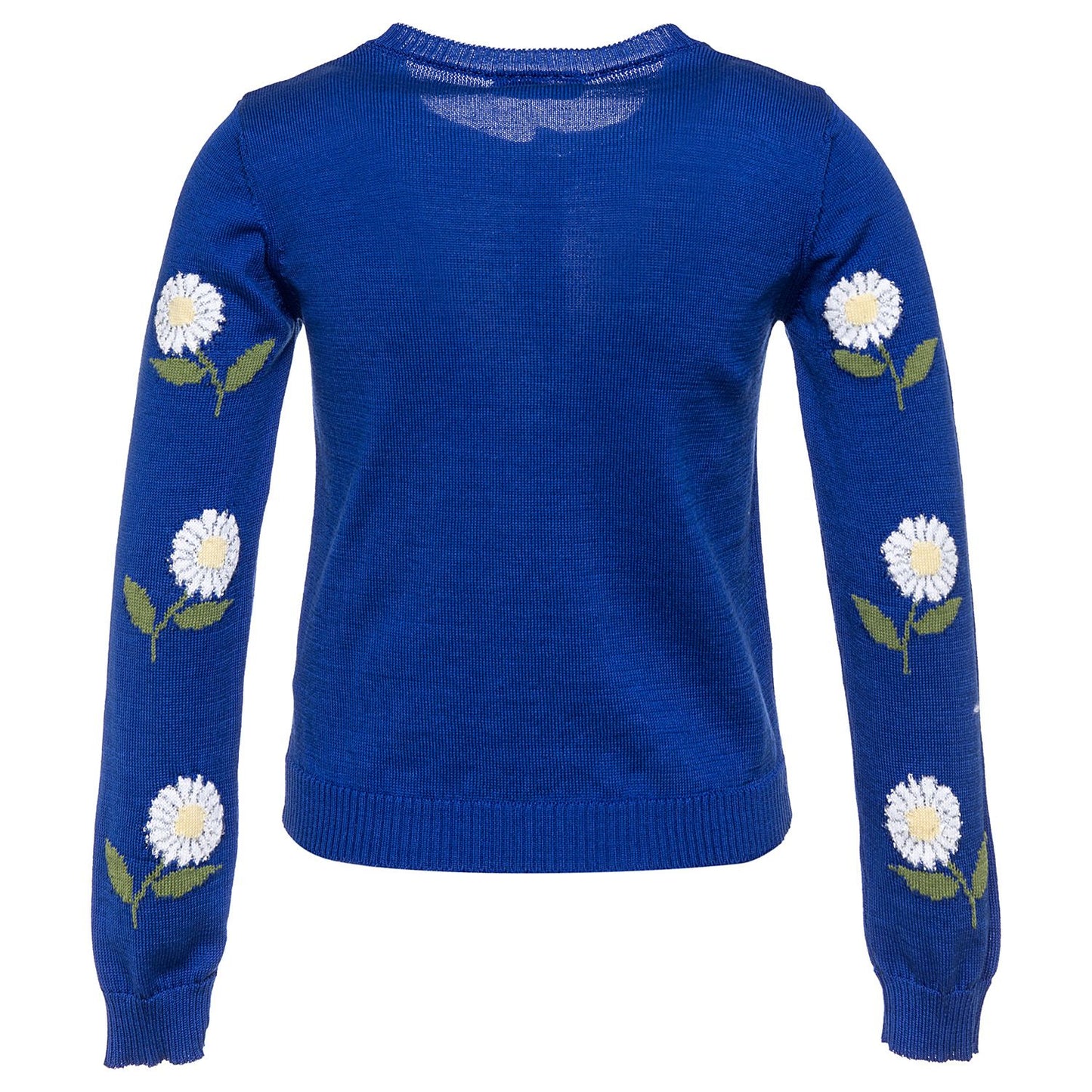 Cardigan with daisy embroidery