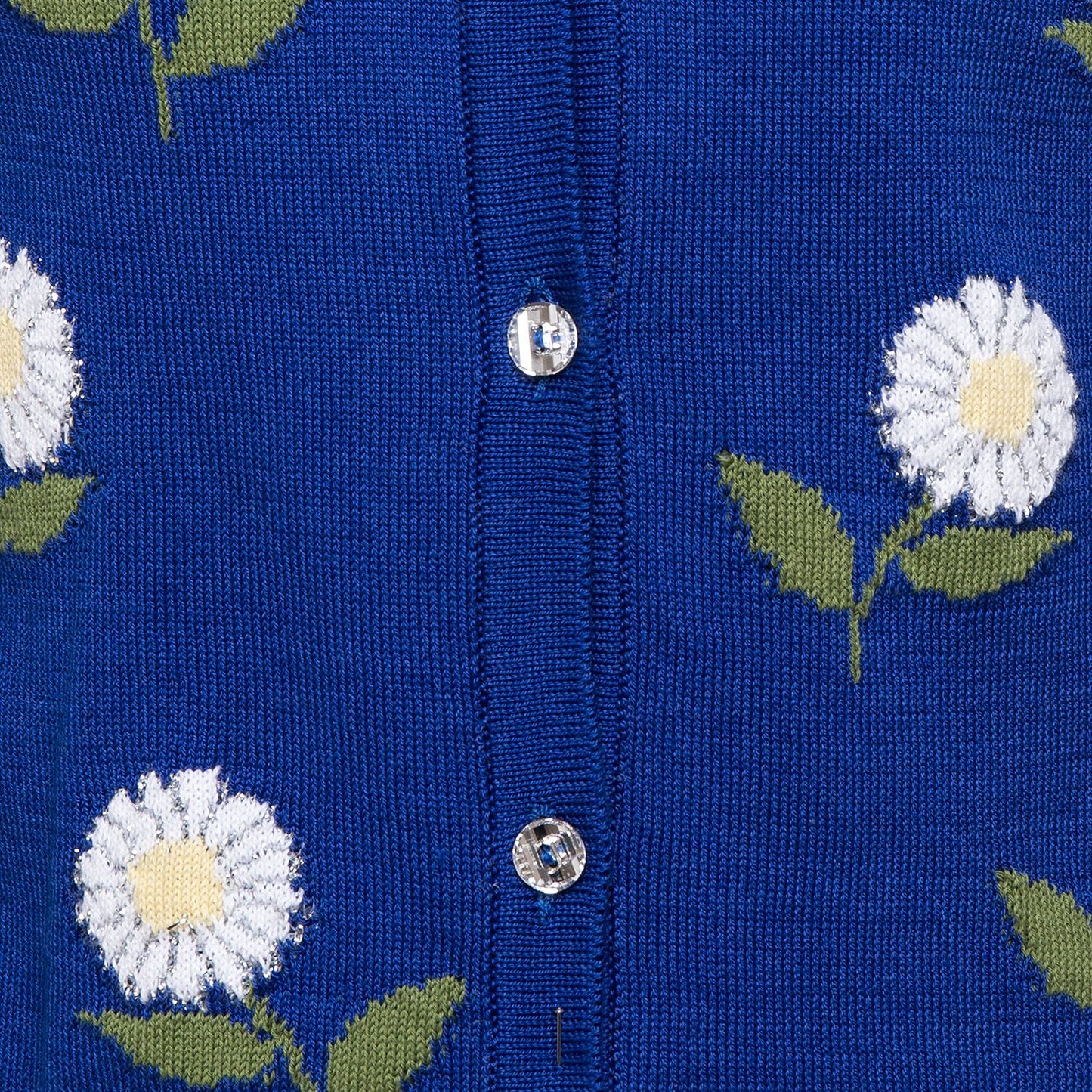 Cardigan with daisy embroidery