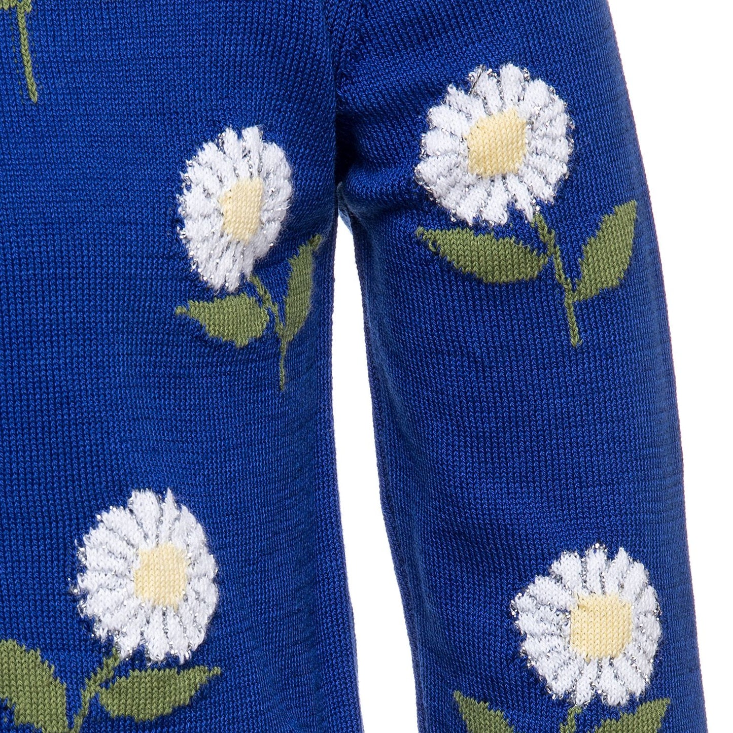 Cardigan with daisy embroidery